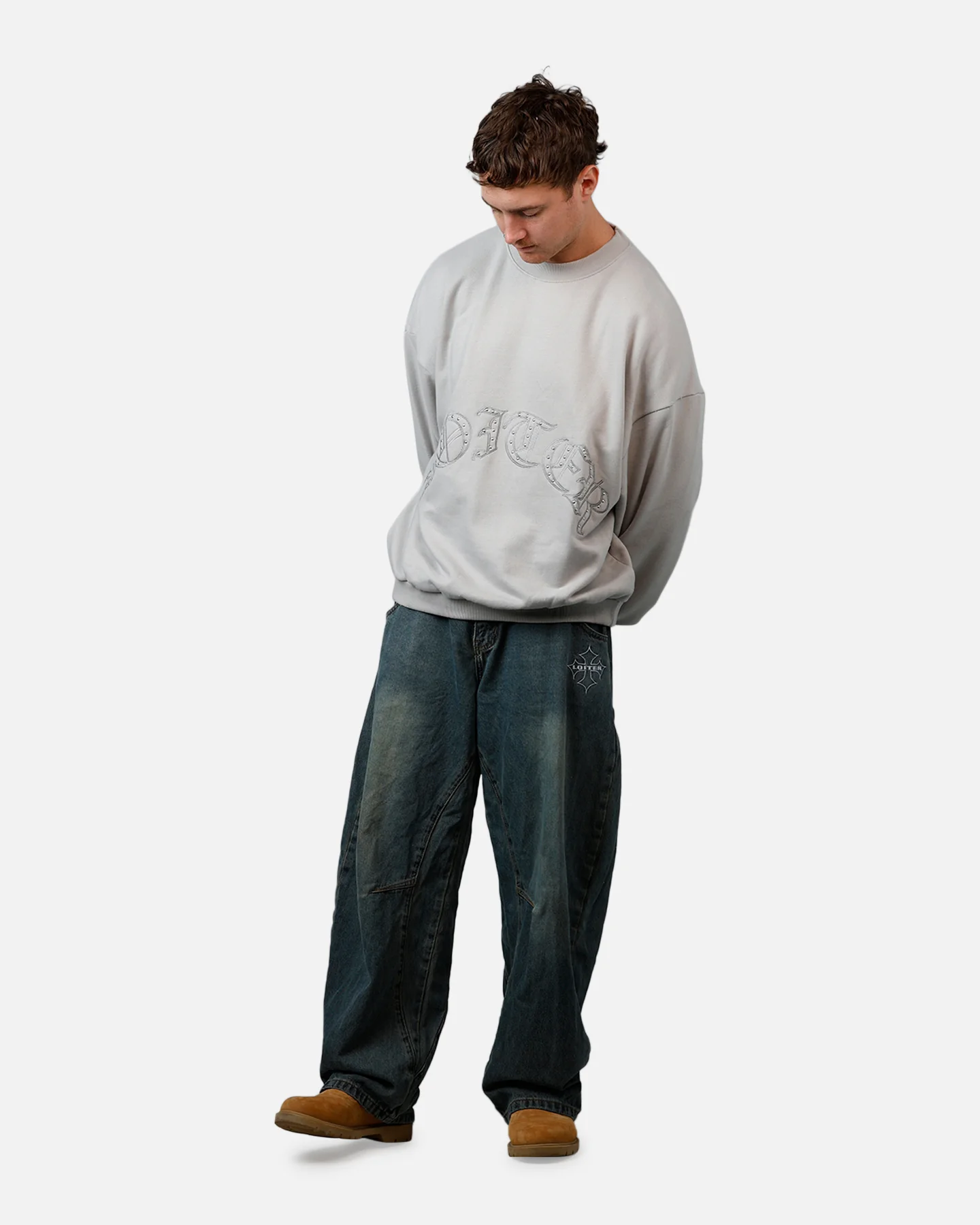 Destruct Crewneck Grey - Image 3