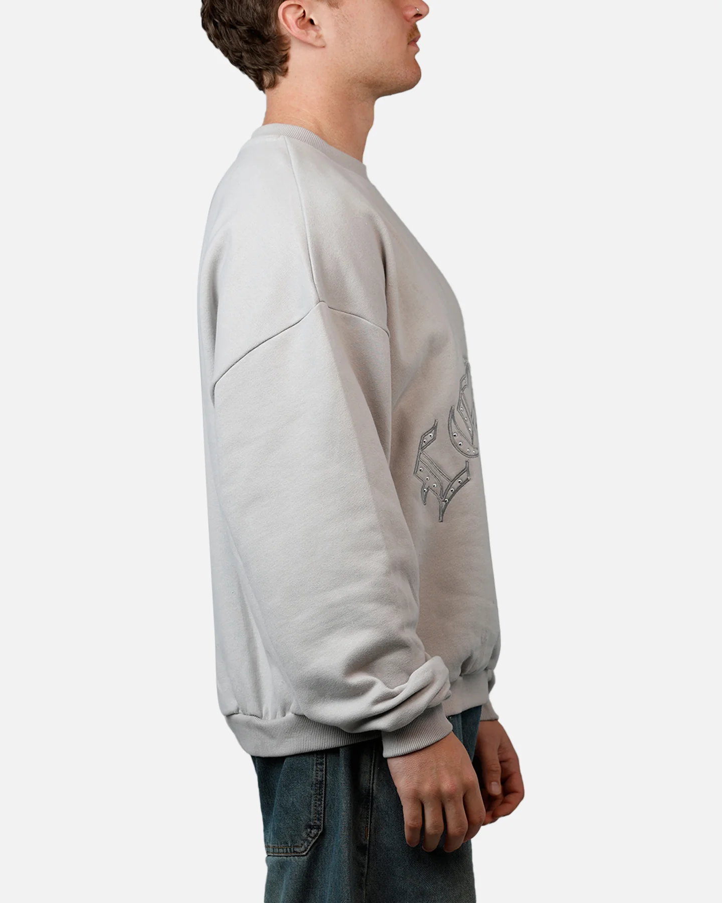 Destruct Crewneck Grey - Image 4