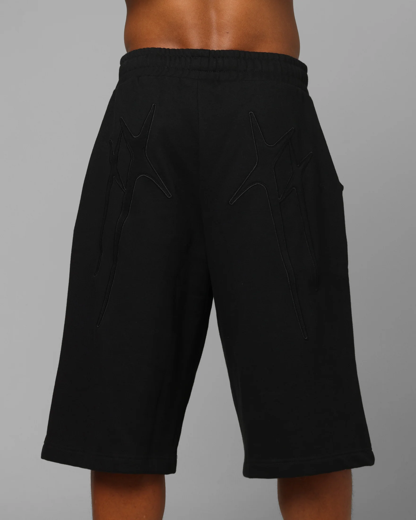 Loiter Destruct Sweat Shorts Black - Image 8