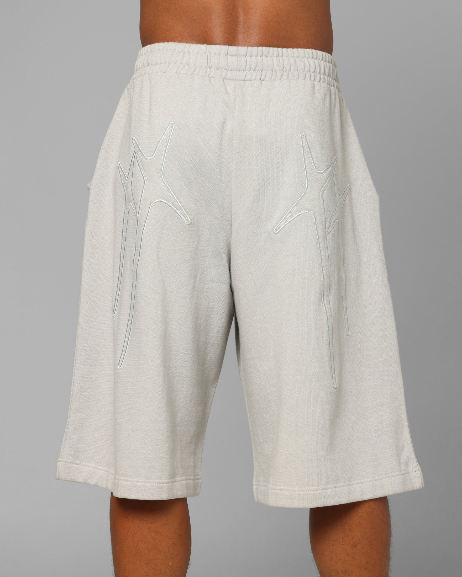 Loiter Destruct Sweat Shorts Grey - Image 8
