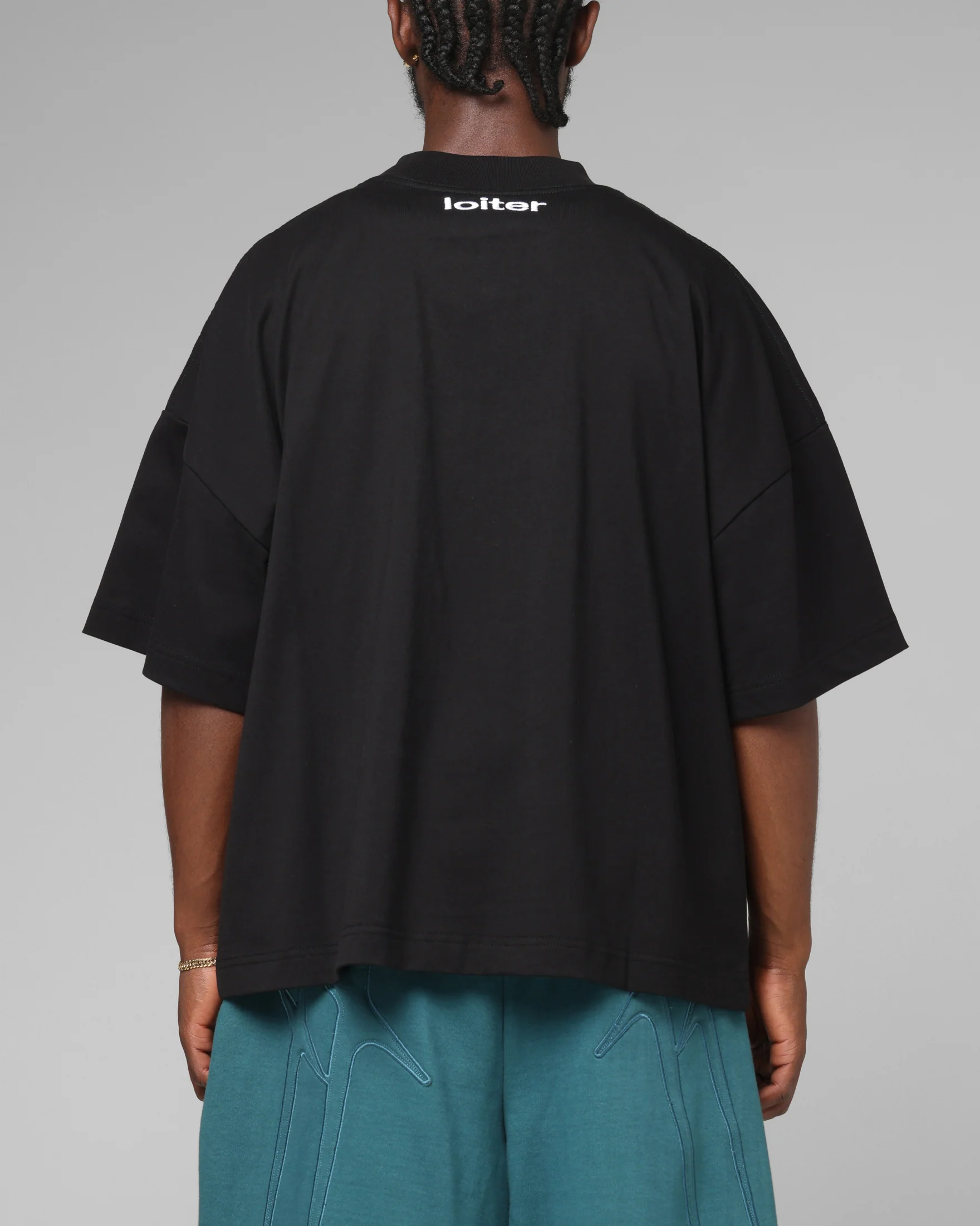 Loiter Destruct T-Shirt Black - Image 3