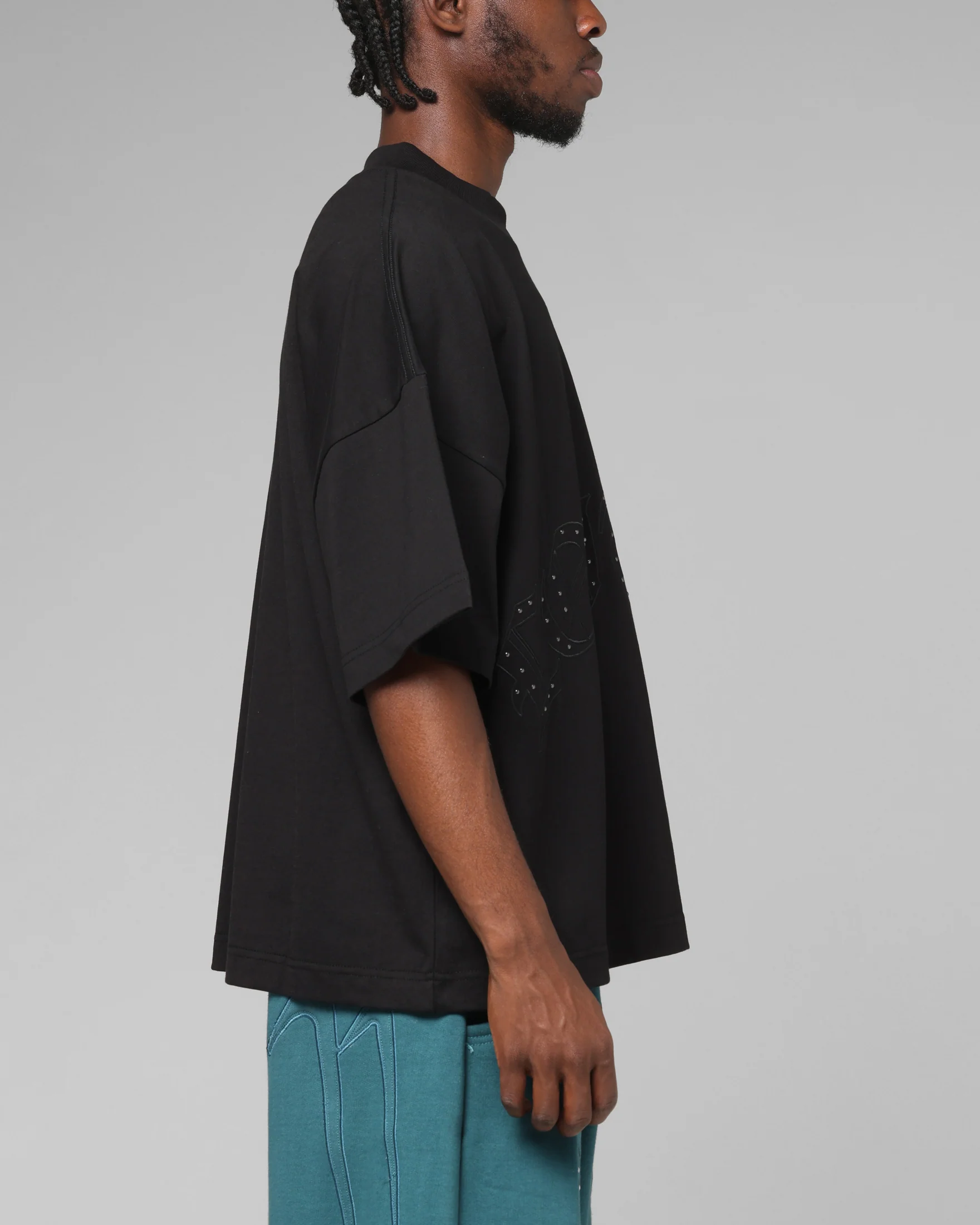 Loiter Destruct T-Shirt Black - Image 4