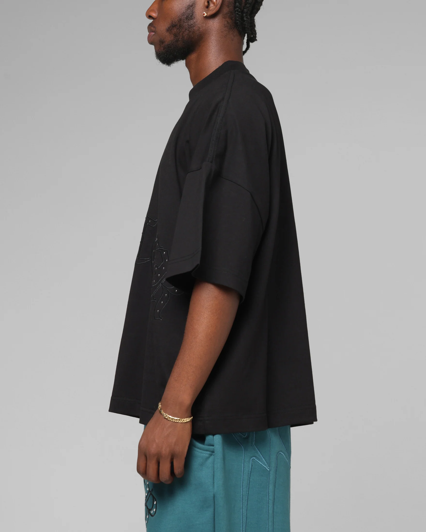 Loiter Destruct T-Shirt Black - Image 5