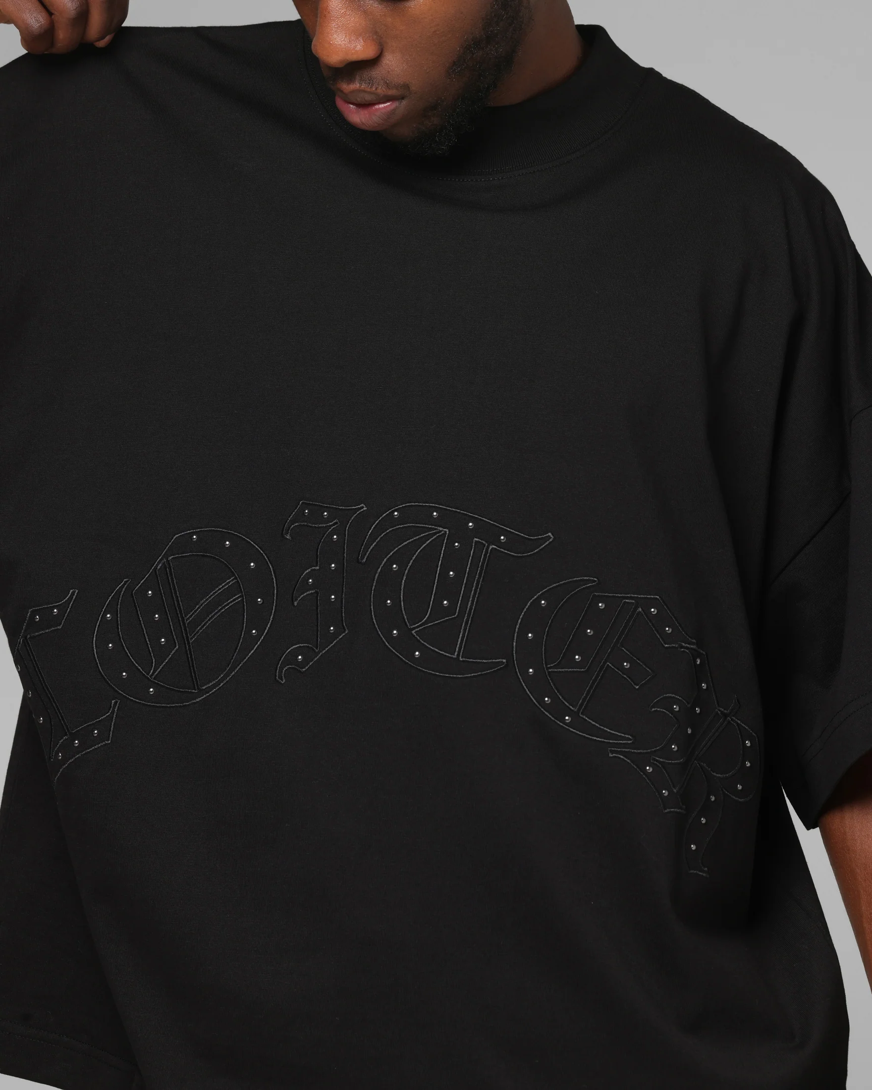 Loiter Destruct T-Shirt Black - Image 6
