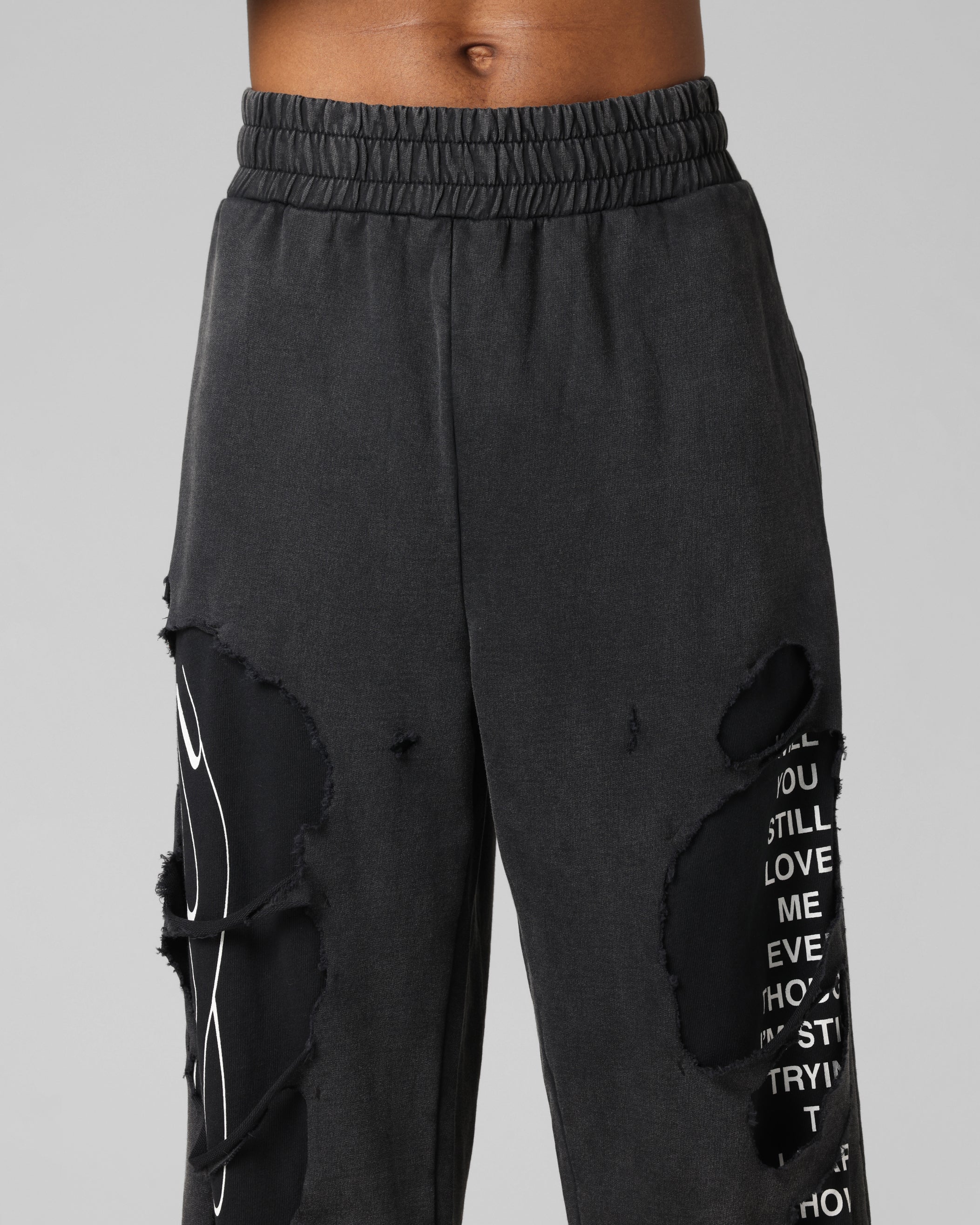 Loiter Destruction Sweatpants Black - Image 7