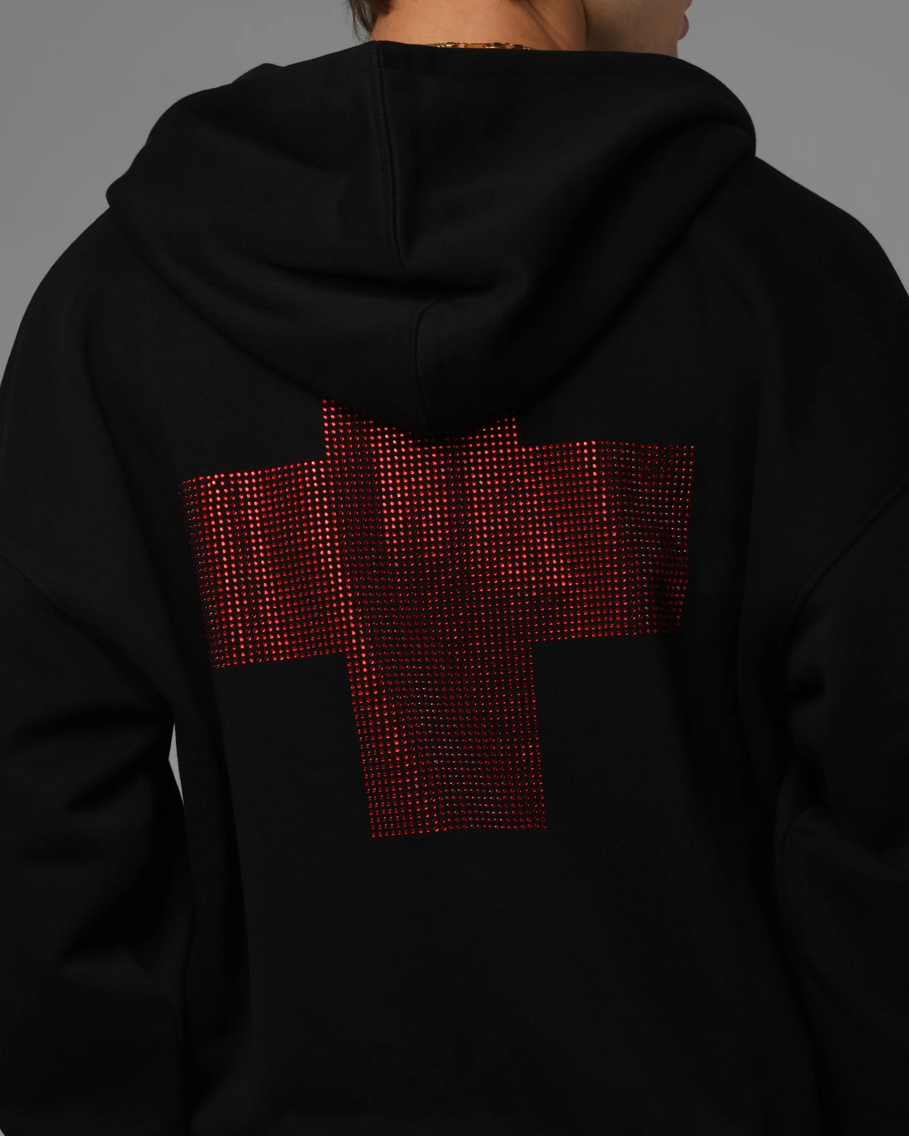 Loiter Drop Out Zip Hoodie Black - Image 8