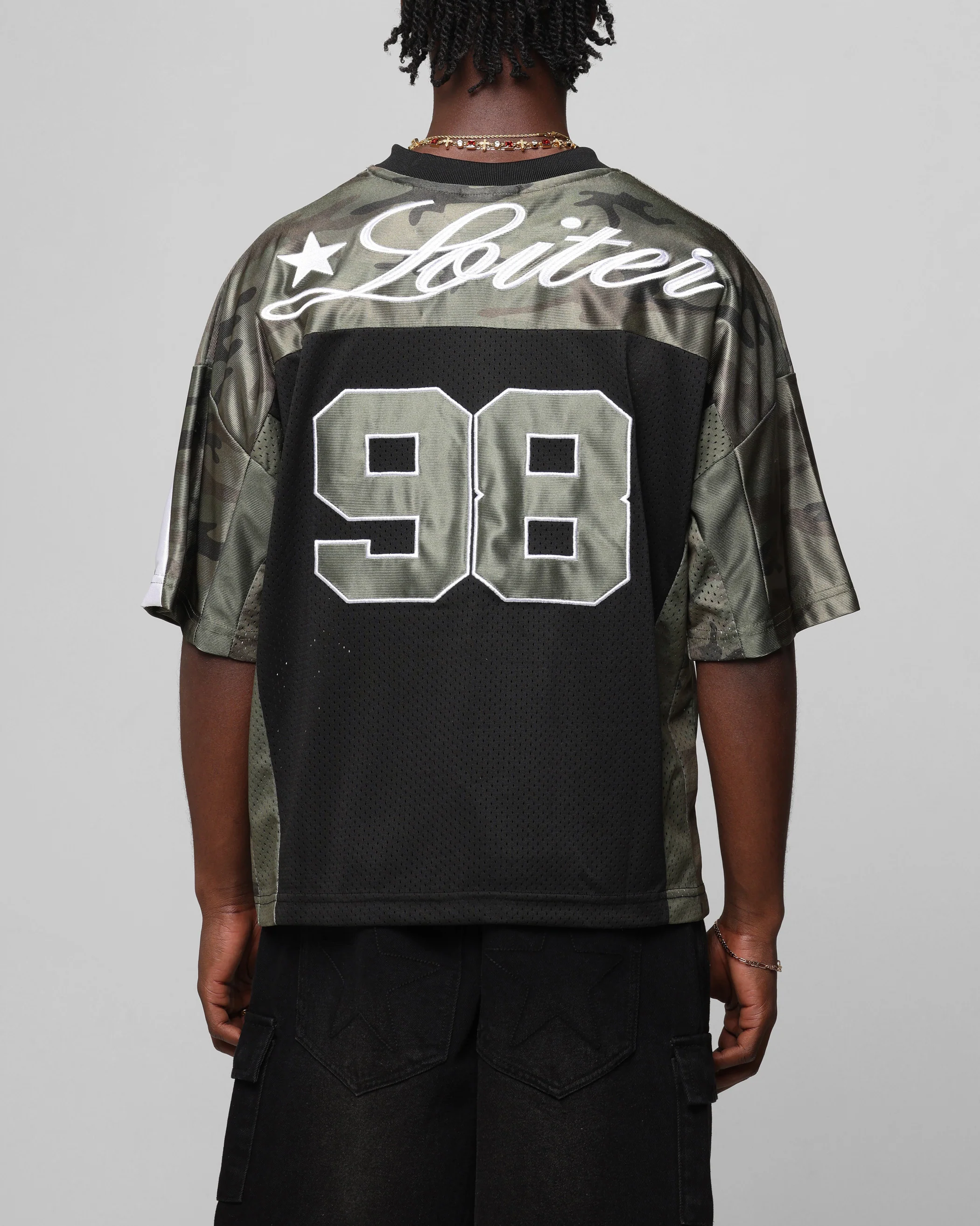 Loiter End Zone Jersey Black/Camo - Image 2