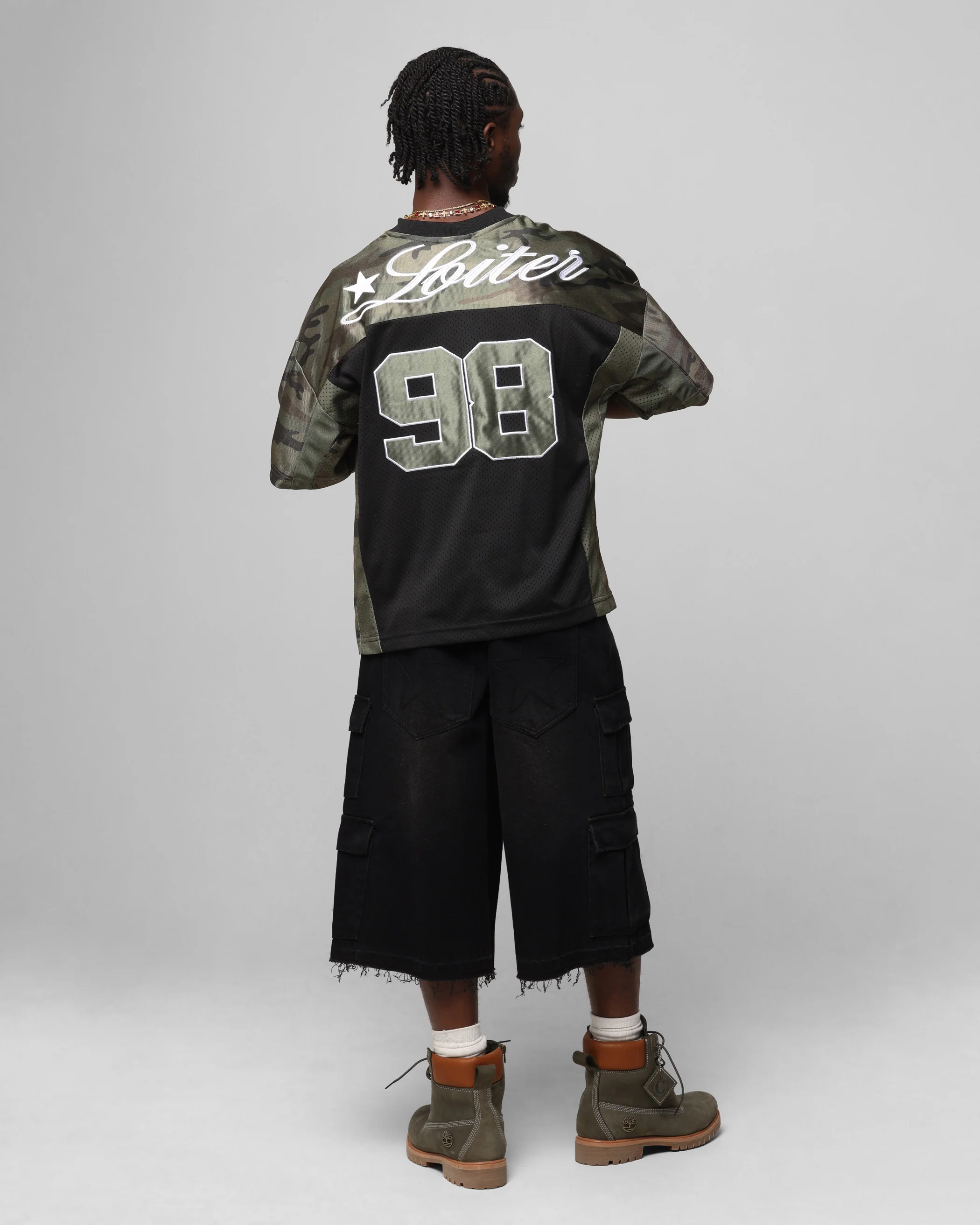 Loiter End Zone Jersey Black/Camo - Image 4