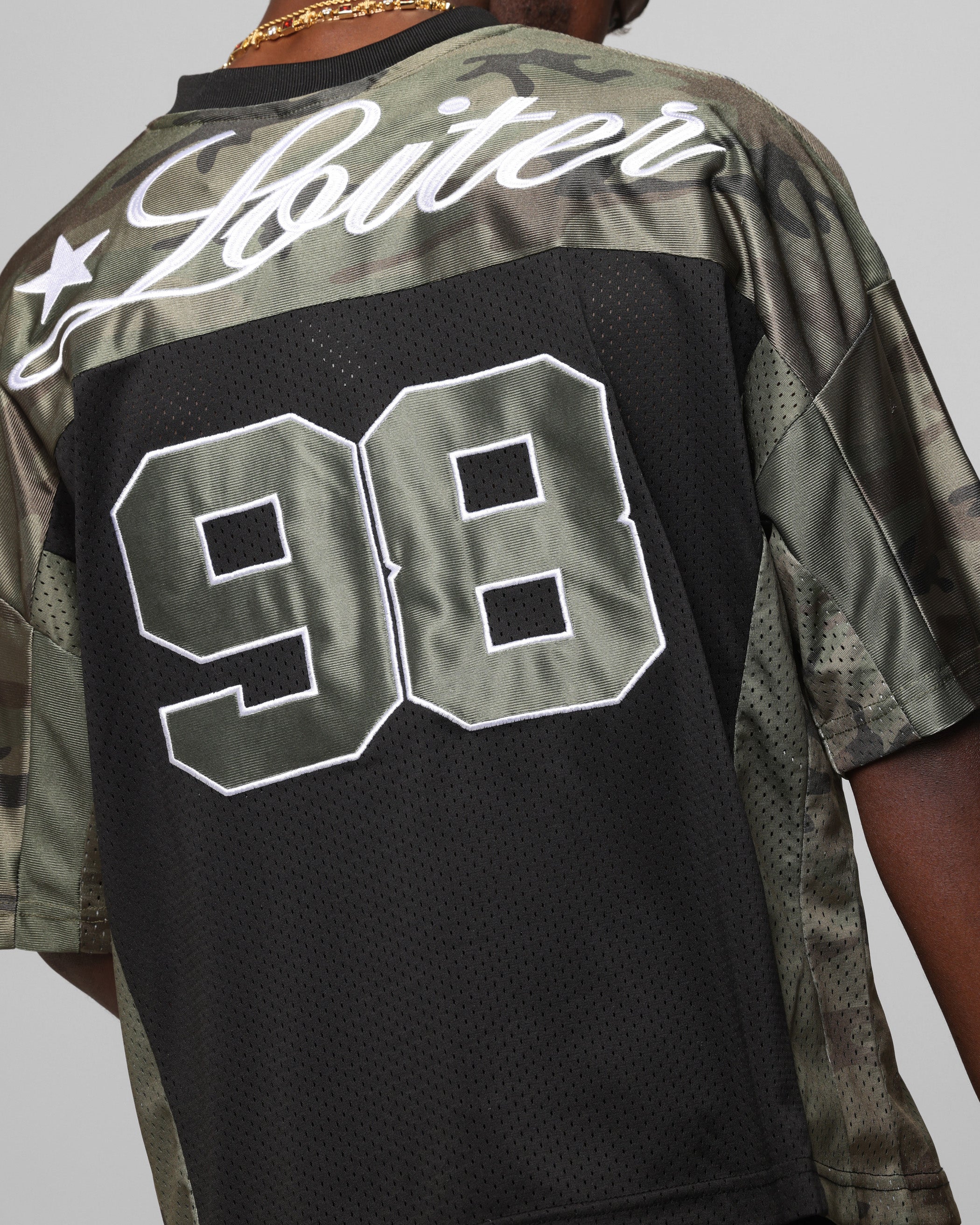 Loiter End Zone Jersey Black/Camo - Image 7