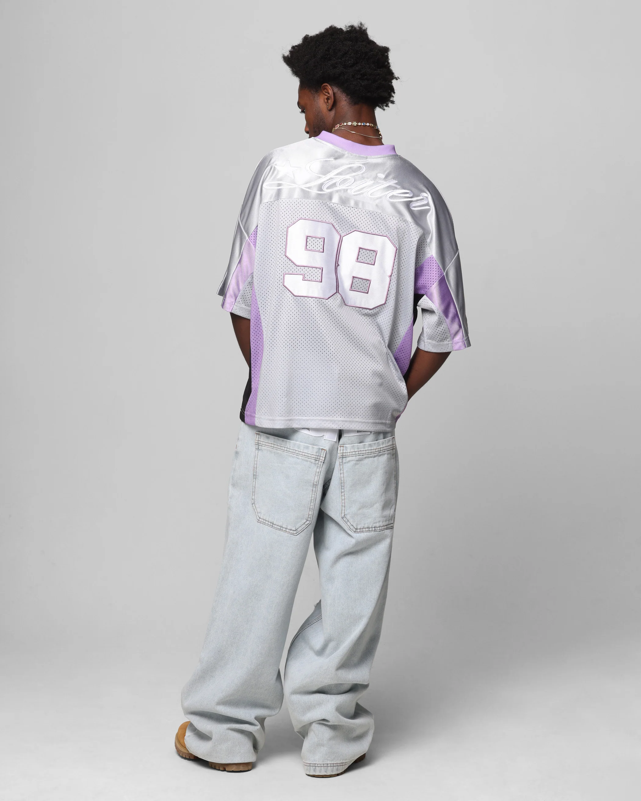 Loiter End Zone Jersey Grey/Purple - Image 4