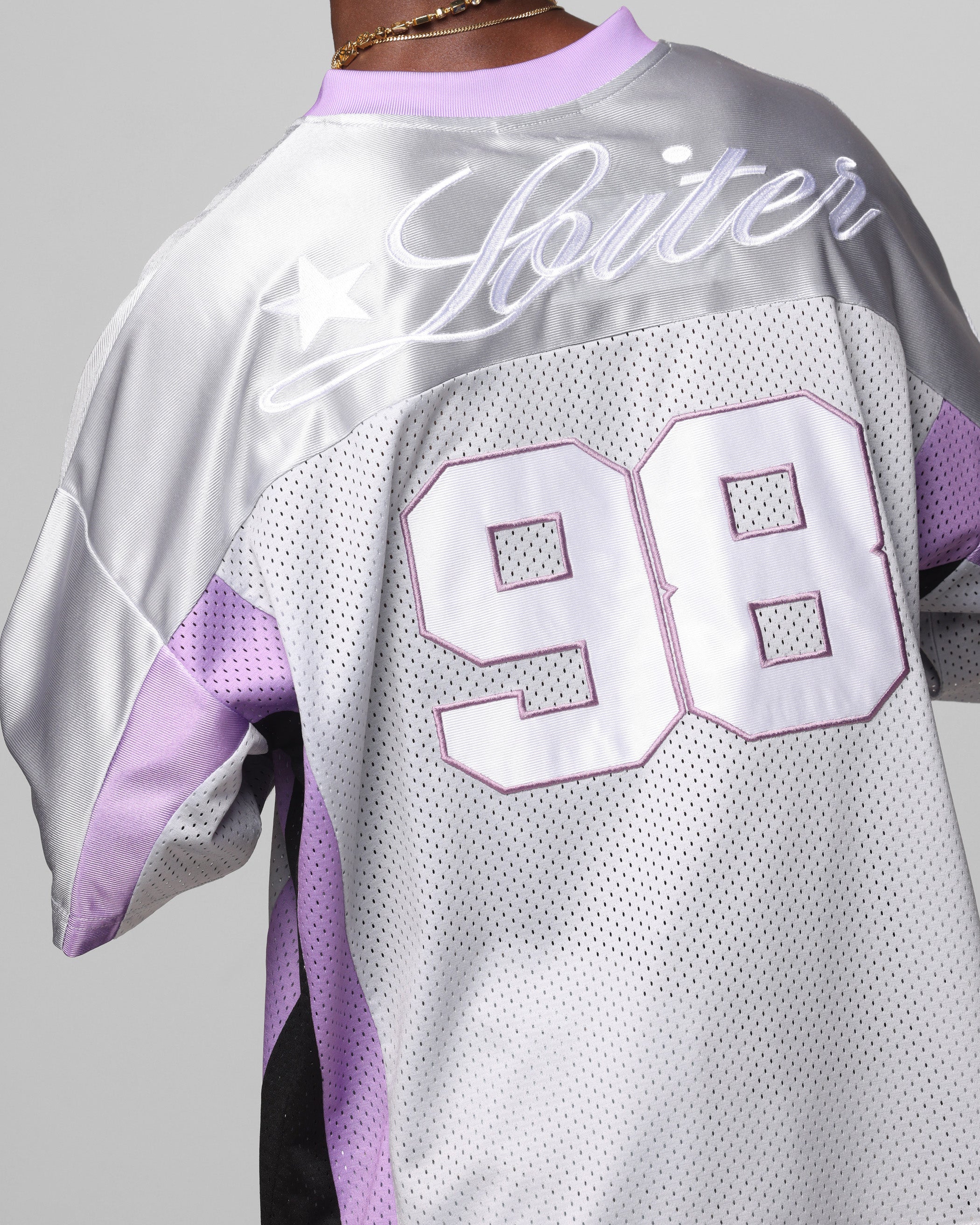 Loiter End Zone Jersey Grey/Purple - Image 8