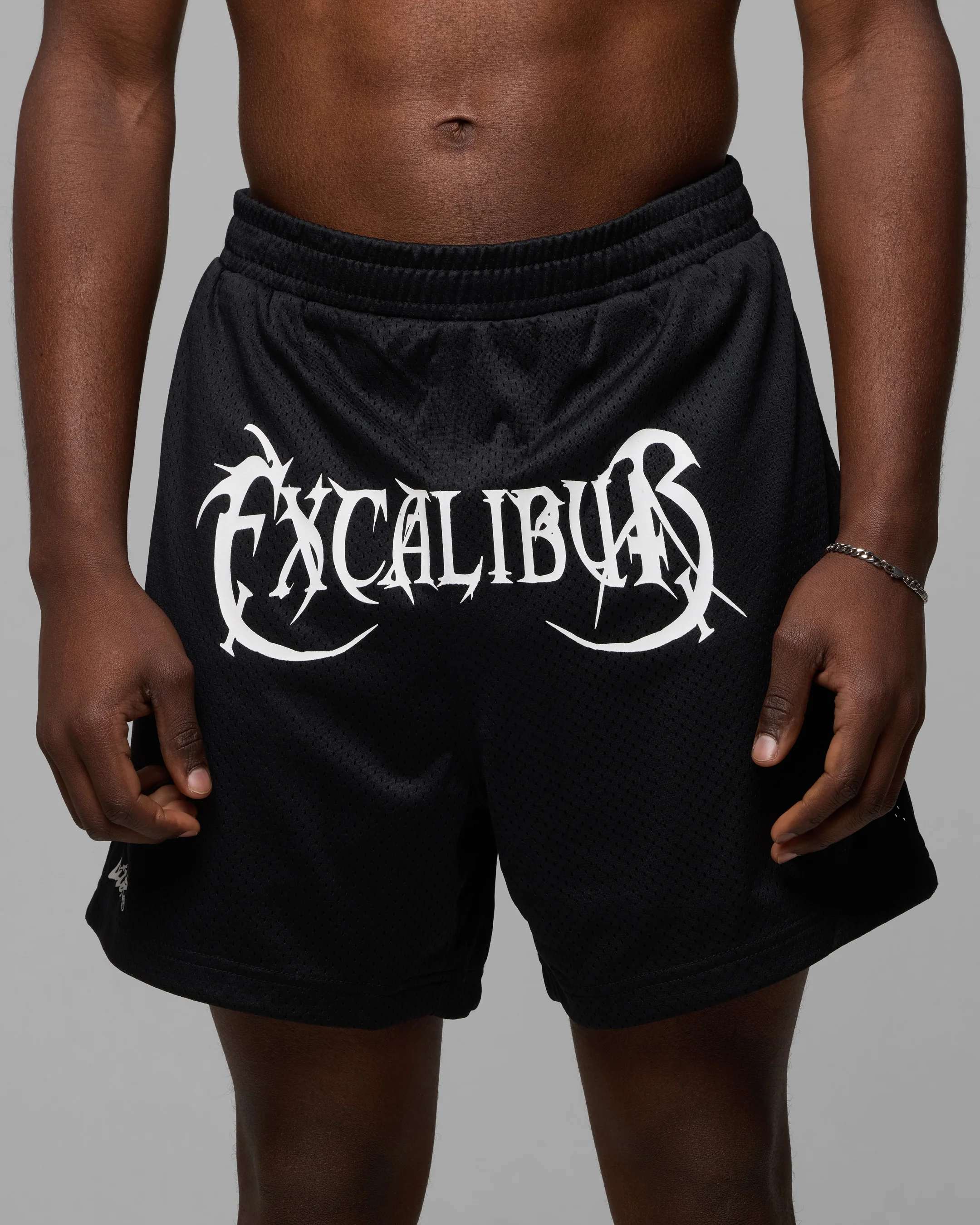 Excalibur Mesh Shorts Black - Image 6