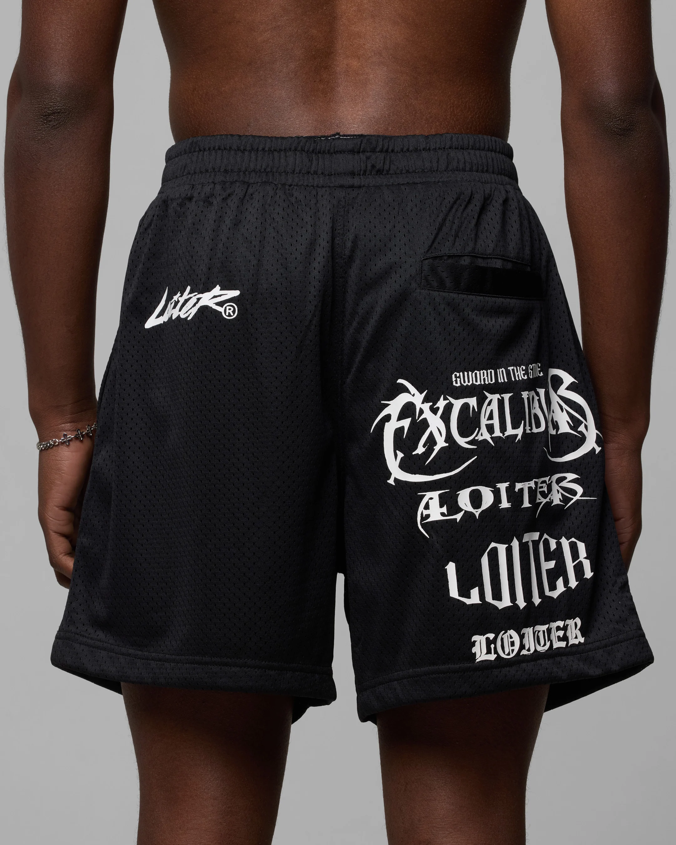 Excalibur Mesh Shorts Black - Image 7