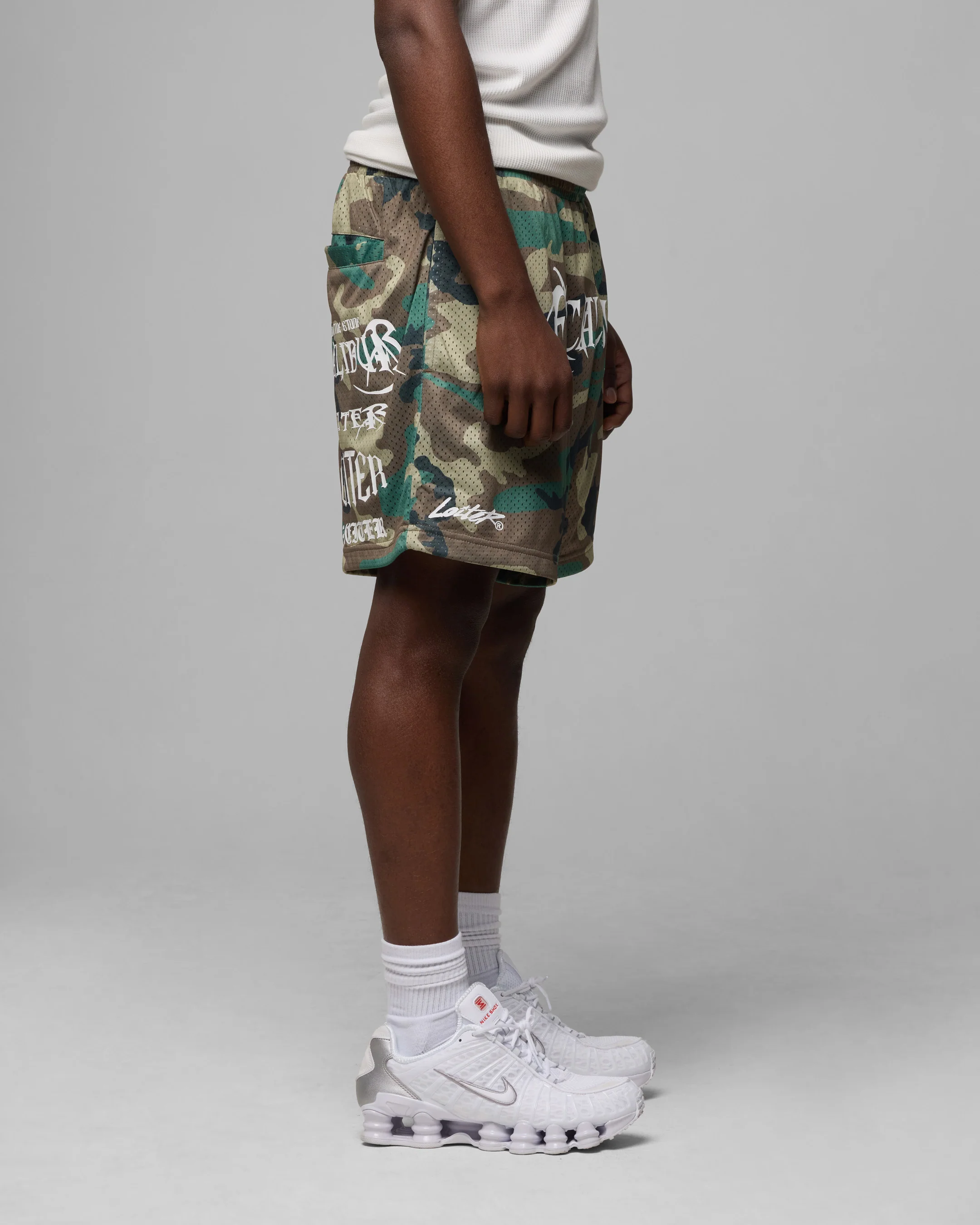 Excalibur Mesh Shorts Woodland Camo - Image 3