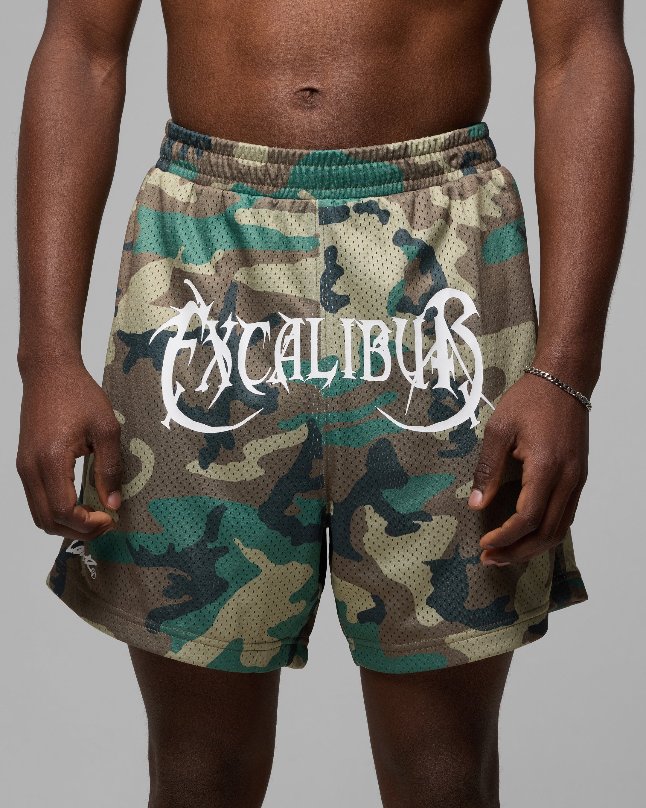 Excalibur Mesh Shorts Woodland Camo - Image 5