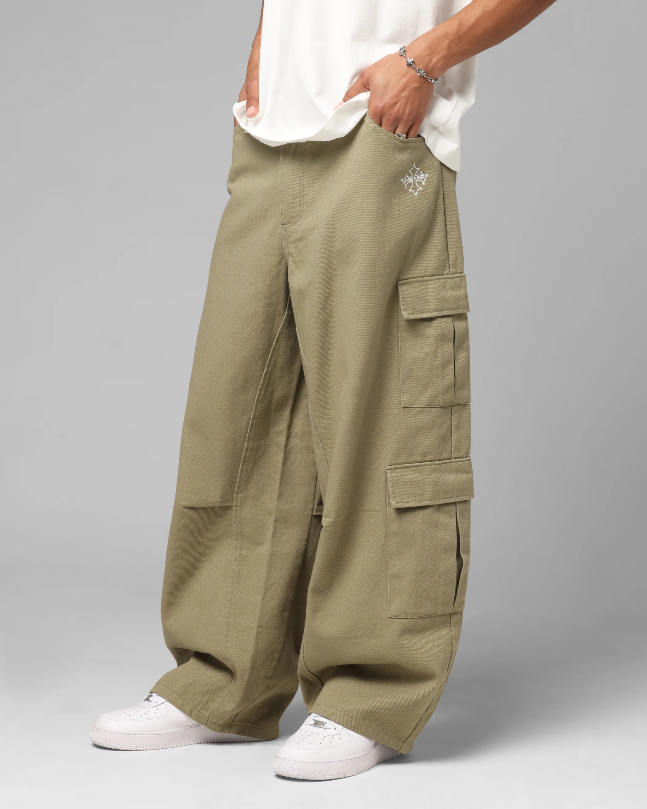 Loiter F-16 Balloon Cargo Pants Khaki - Image 6