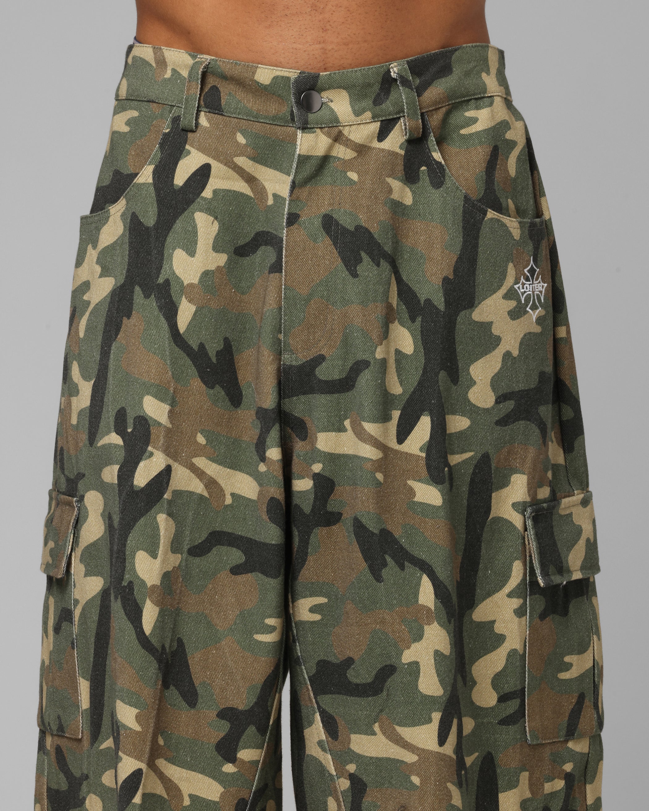 Loiter F-16 Balloon Cargo Pants Woodland Camo - Image 7