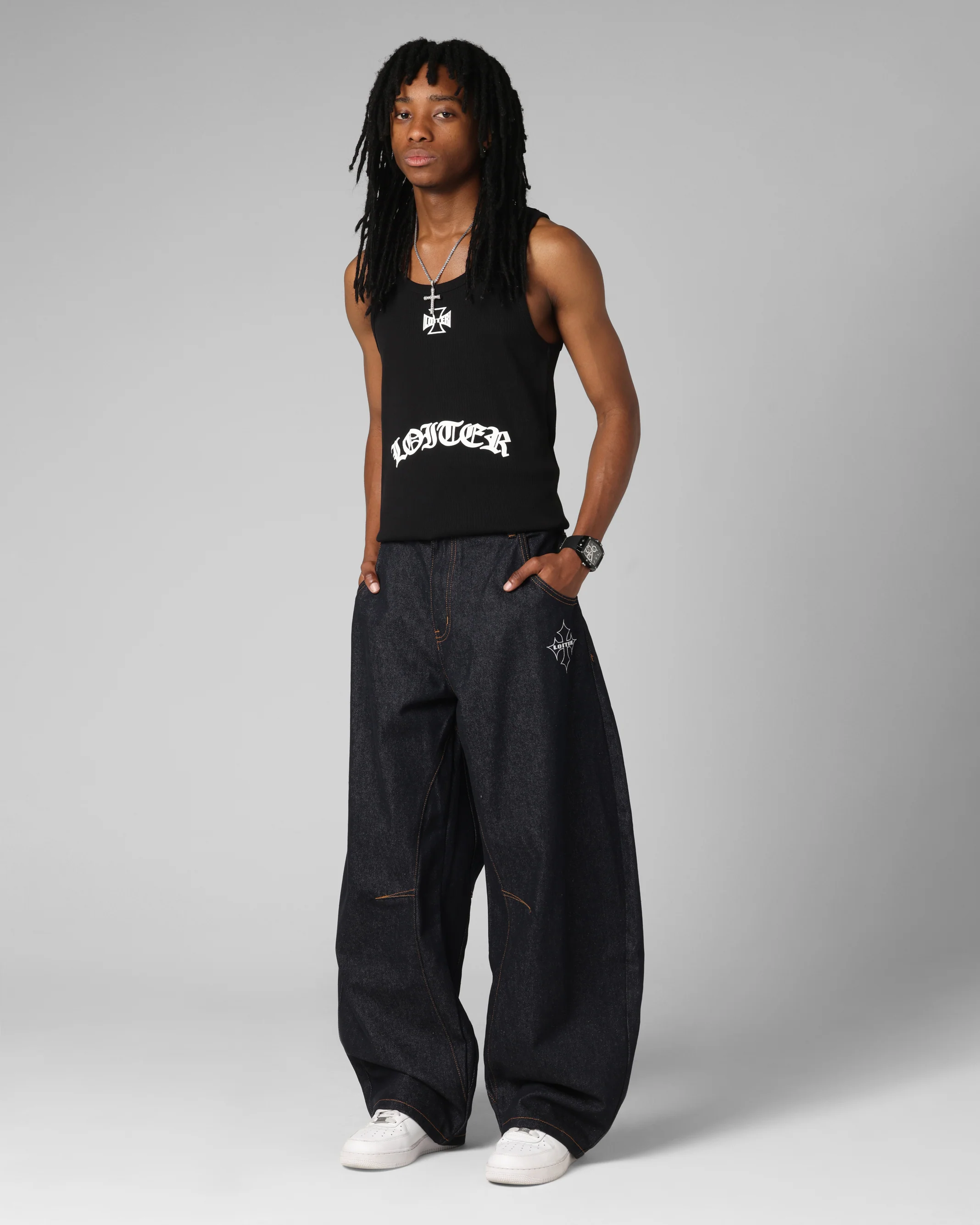 Loiter F-16 Balloon Jeans Indigo - Image 2