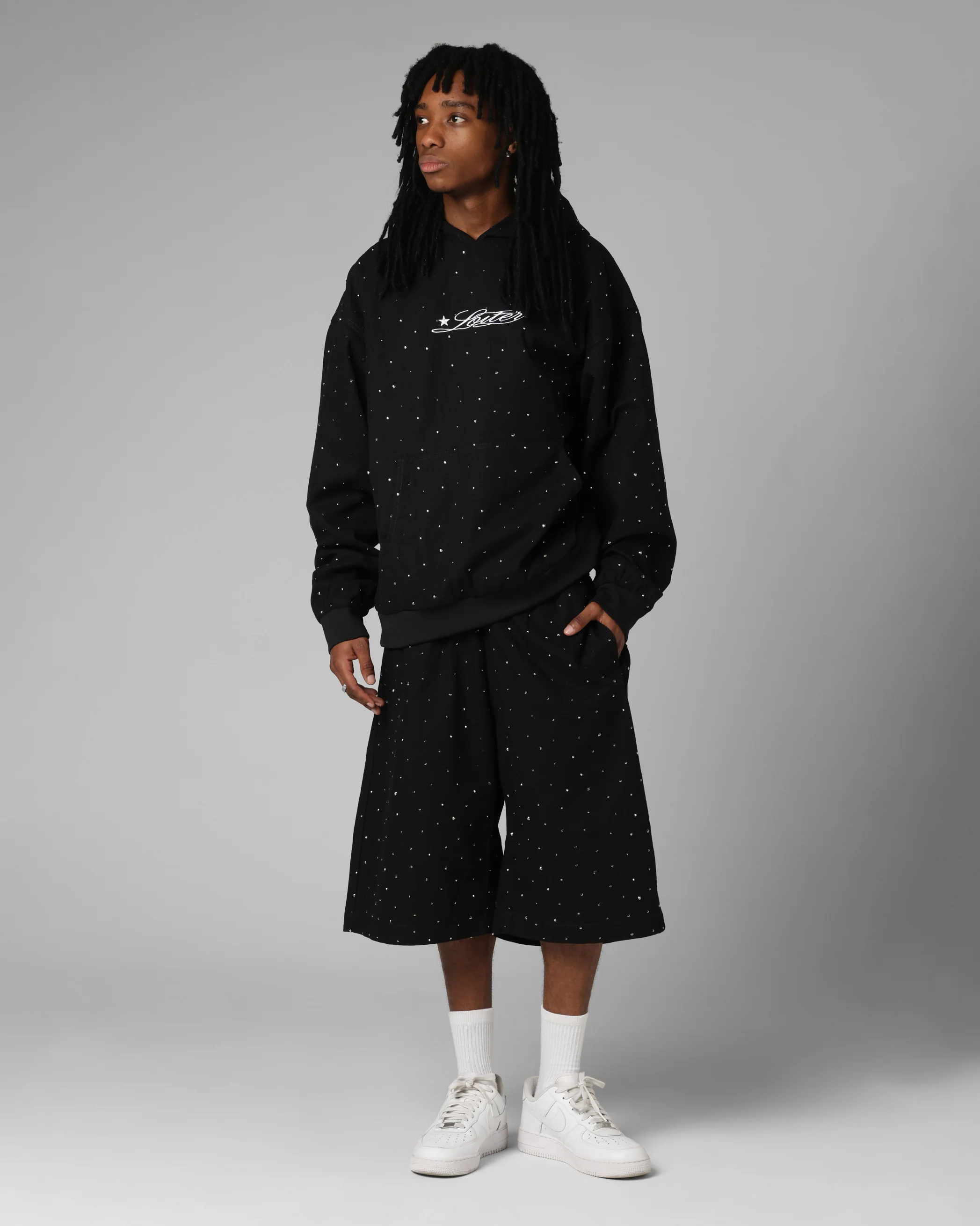 Loiter Hail Storm Premium Hoodie Black - Image 3