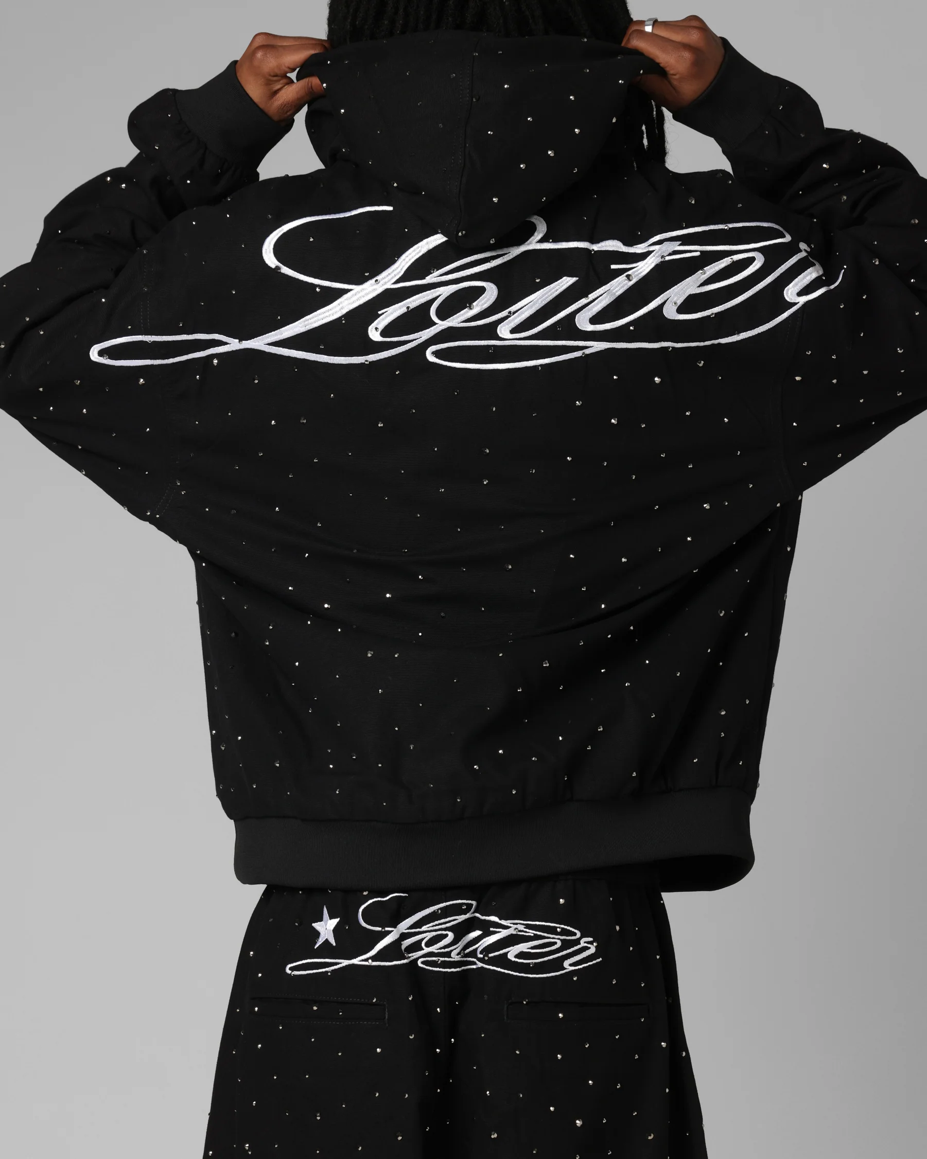 Loiter Hail Storm Premium Hoodie Black - Image 8
