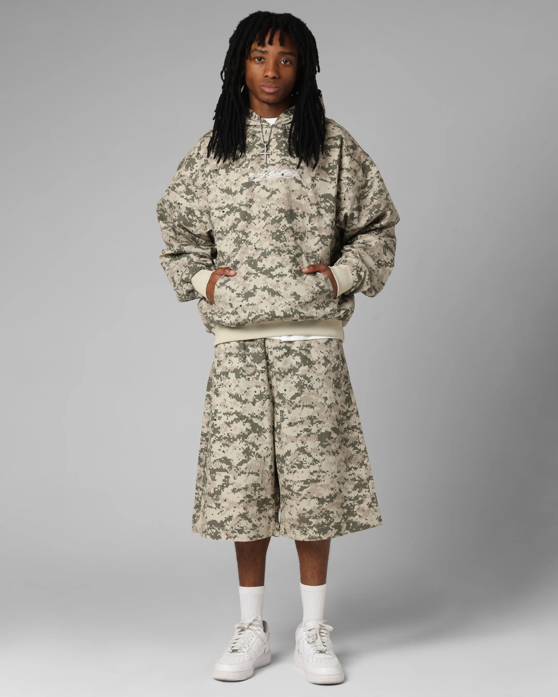 Loiter Hail Storm Premium Hoodie Digi Camo - Image 3