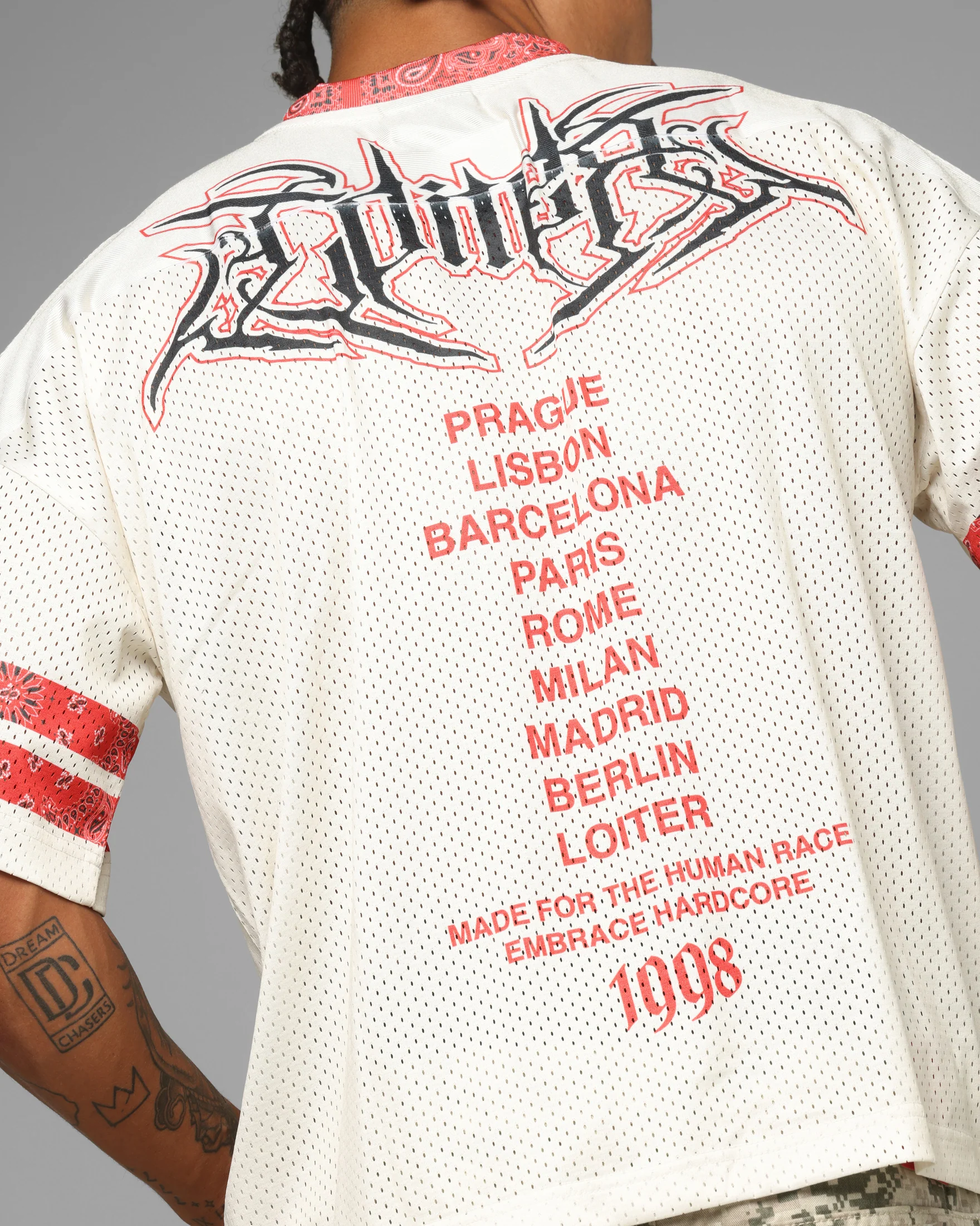 Loiter Hardcore Jersey Off White/Red - Image 8