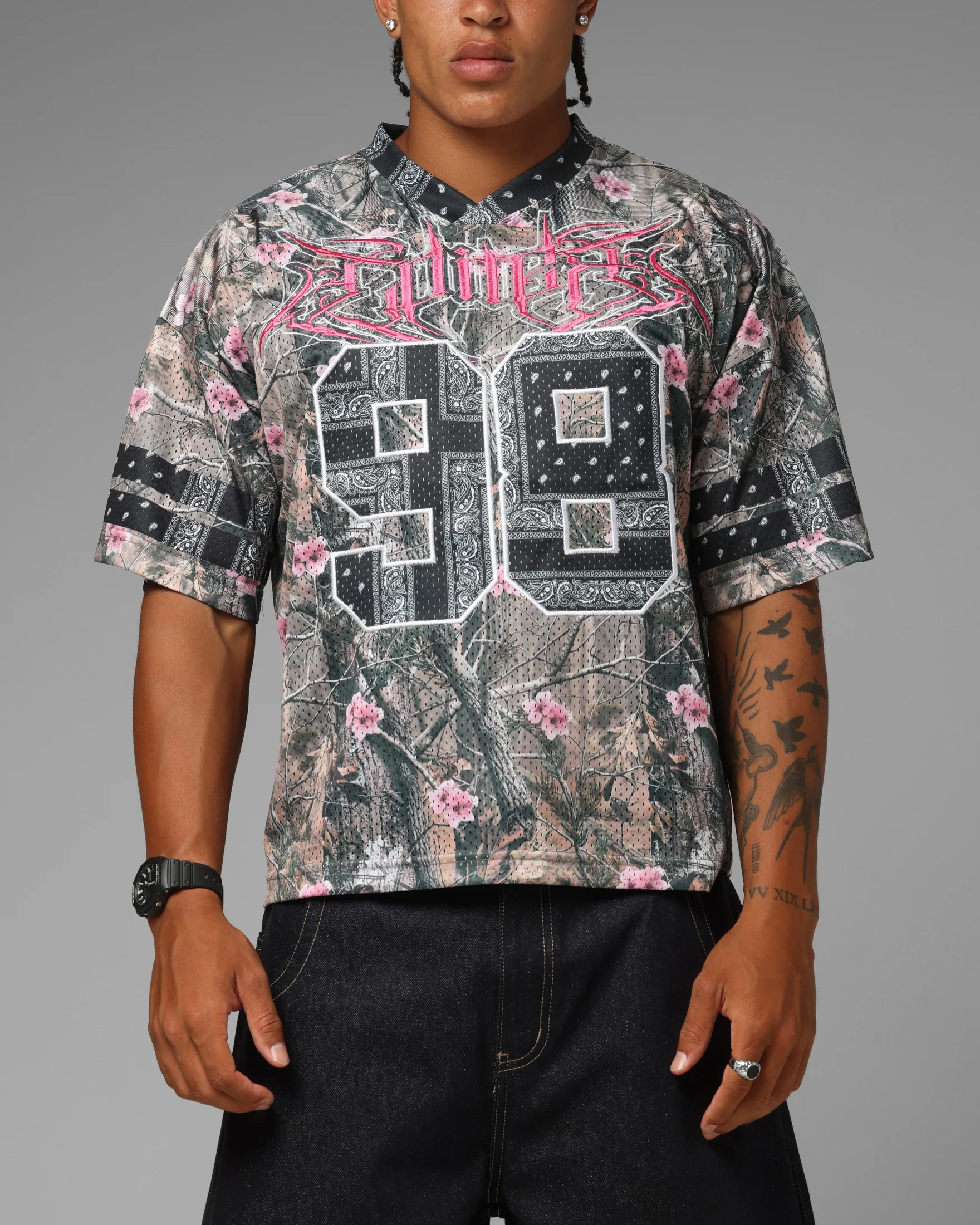 Loiter Hardcore Jersey Real Tree/Pink