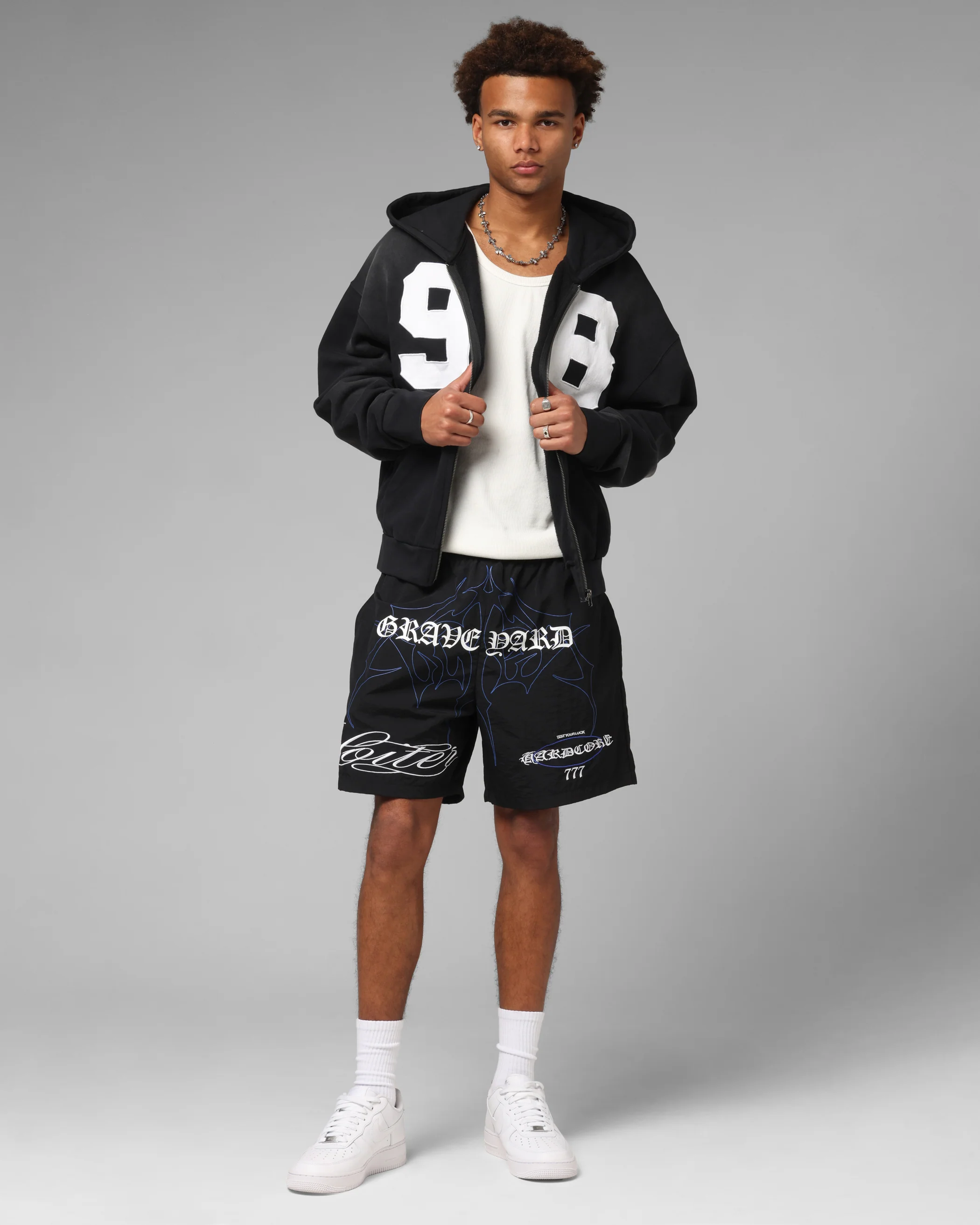 Loiter Hardcore Walk Shorts Black - Image 2