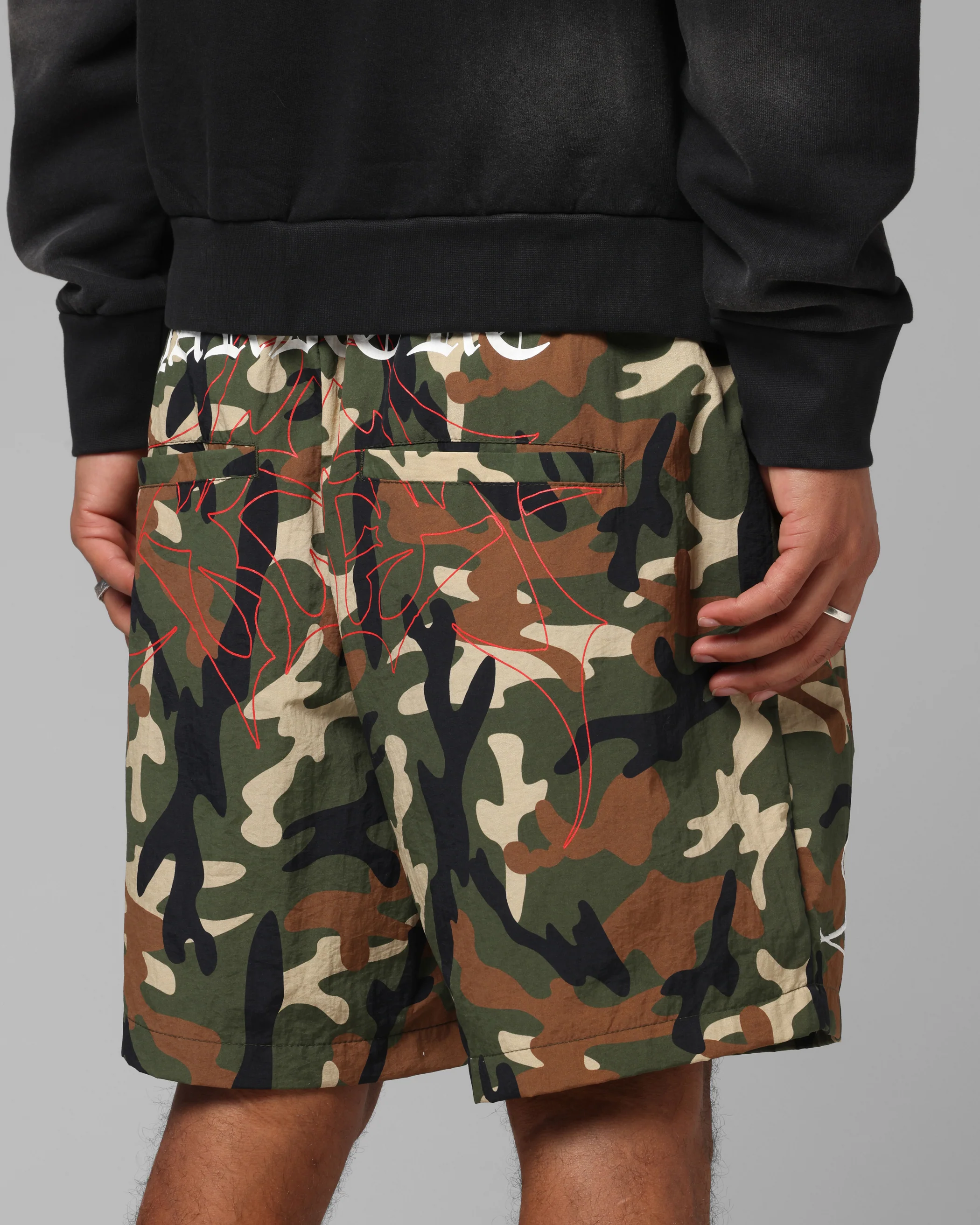 Loiter Hardcore Walk Shorts Camo - Image 4