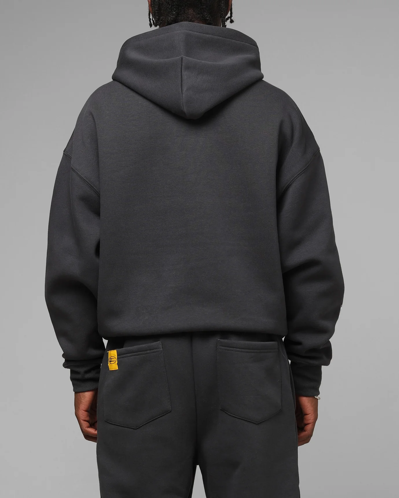 Loiter Hybrid Hoodie Charcoal - Image 3