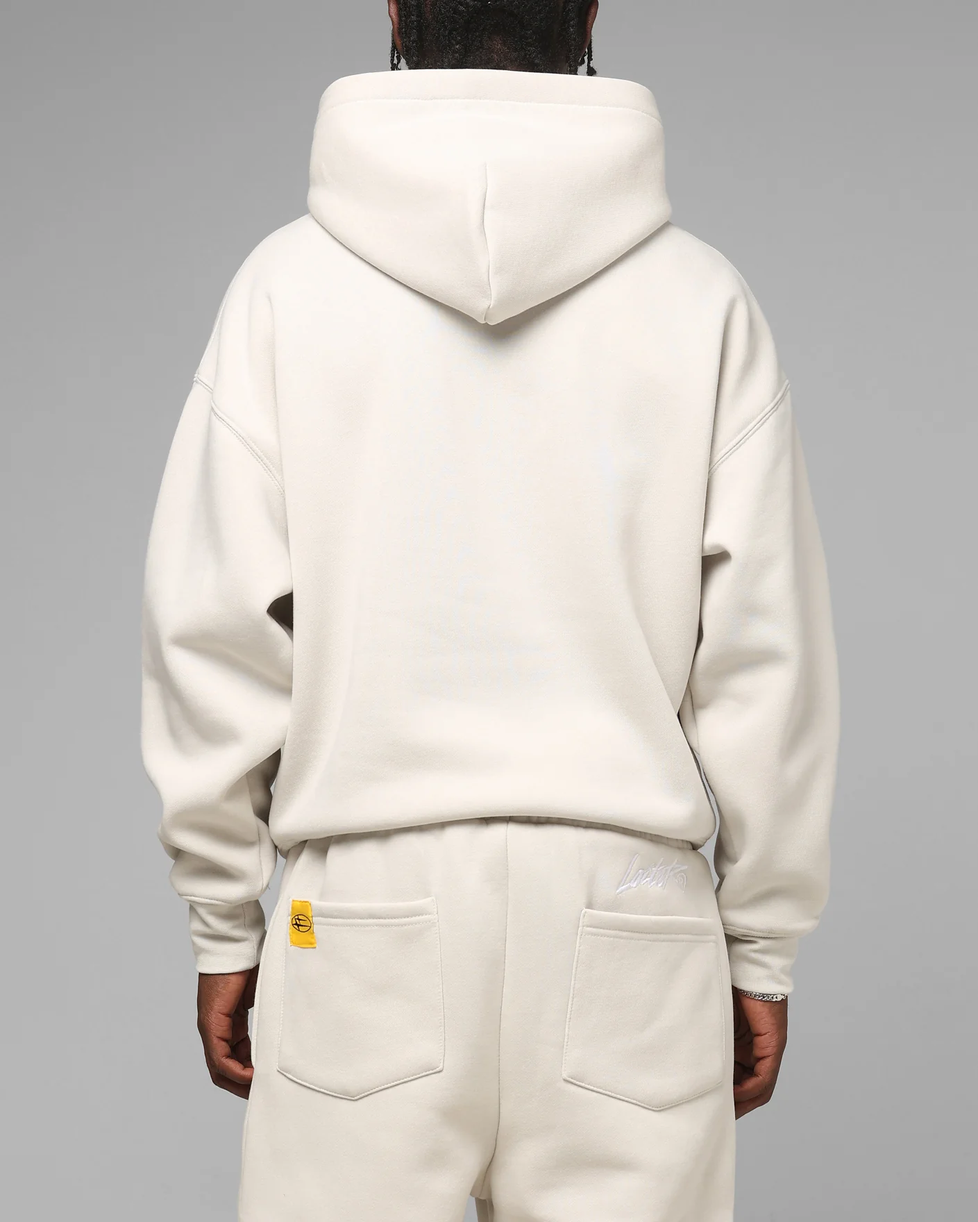 Loiter Hybrid Hoodie Stone - Image 3