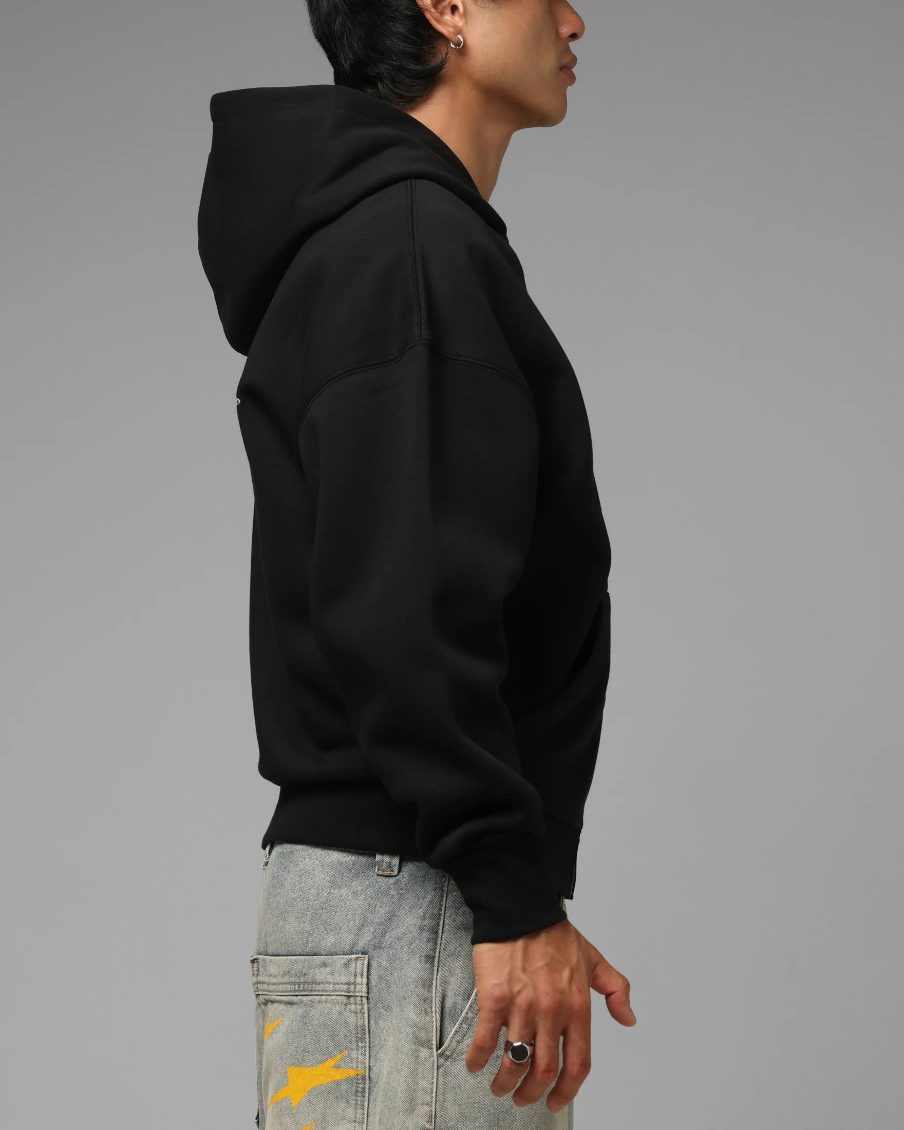 Loiter Ultra Hybrid Zip Hoodie Black/Camo - Image 5