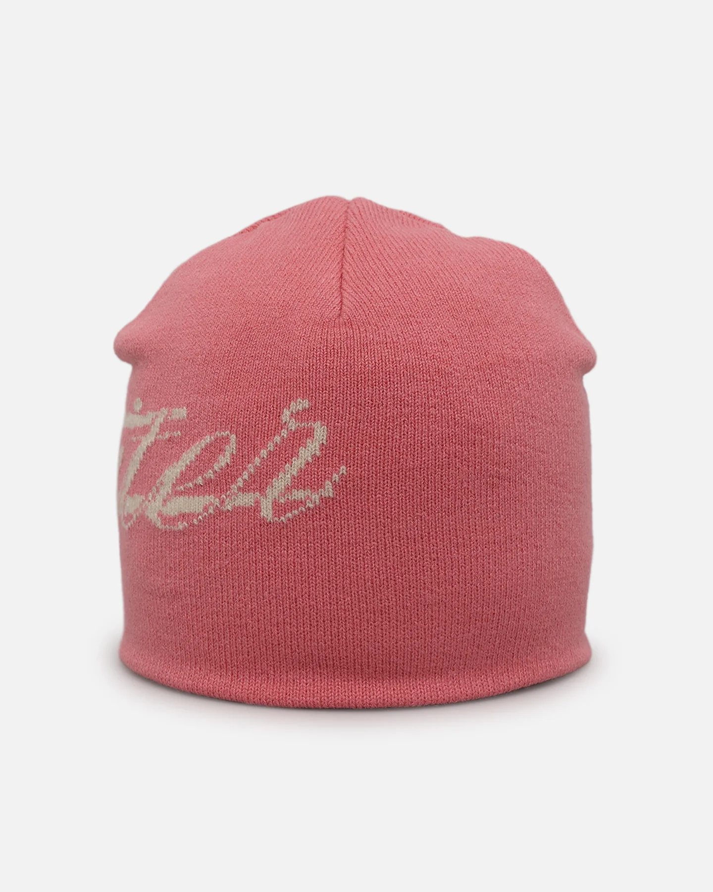 Hybrid Skull Knit Beanie Pink - Image 3