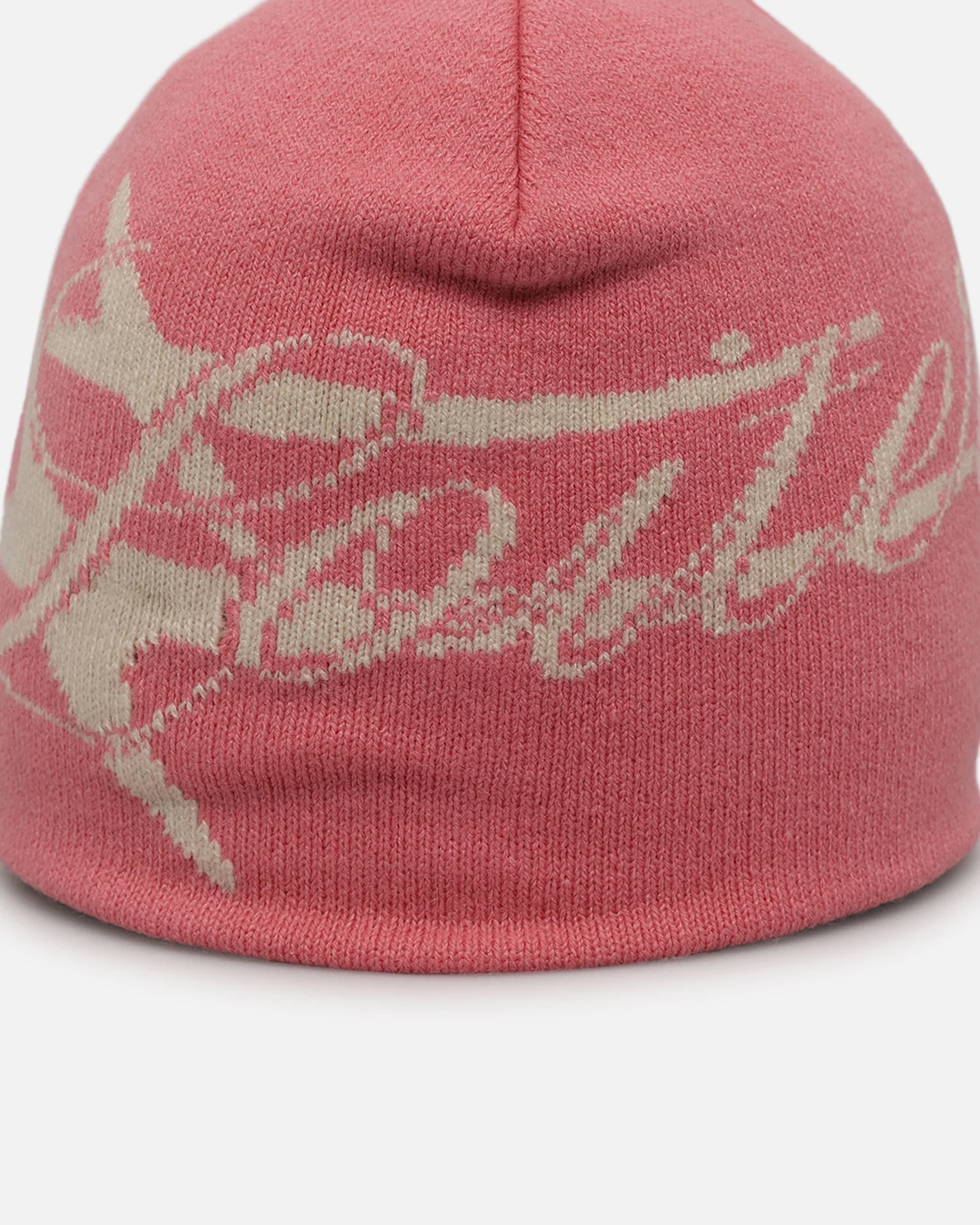 Hybrid Skull Knit Beanie Pink - Image 6