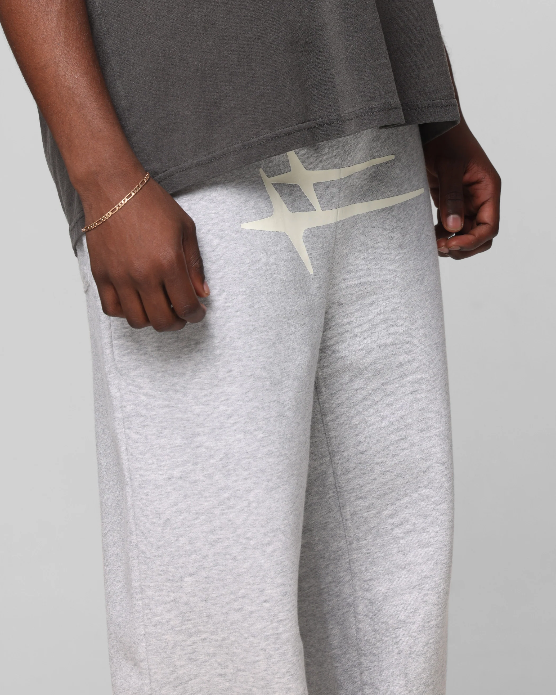 Loiter Hybrid Sweatpants Grey Marle - Image 3