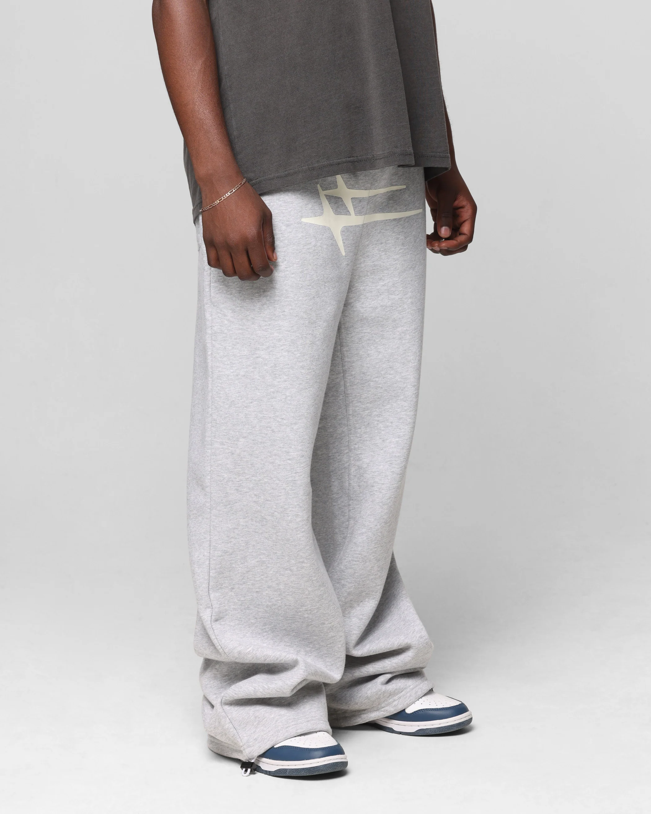 Loiter Hybrid Sweatpants Grey Marle - Image 5