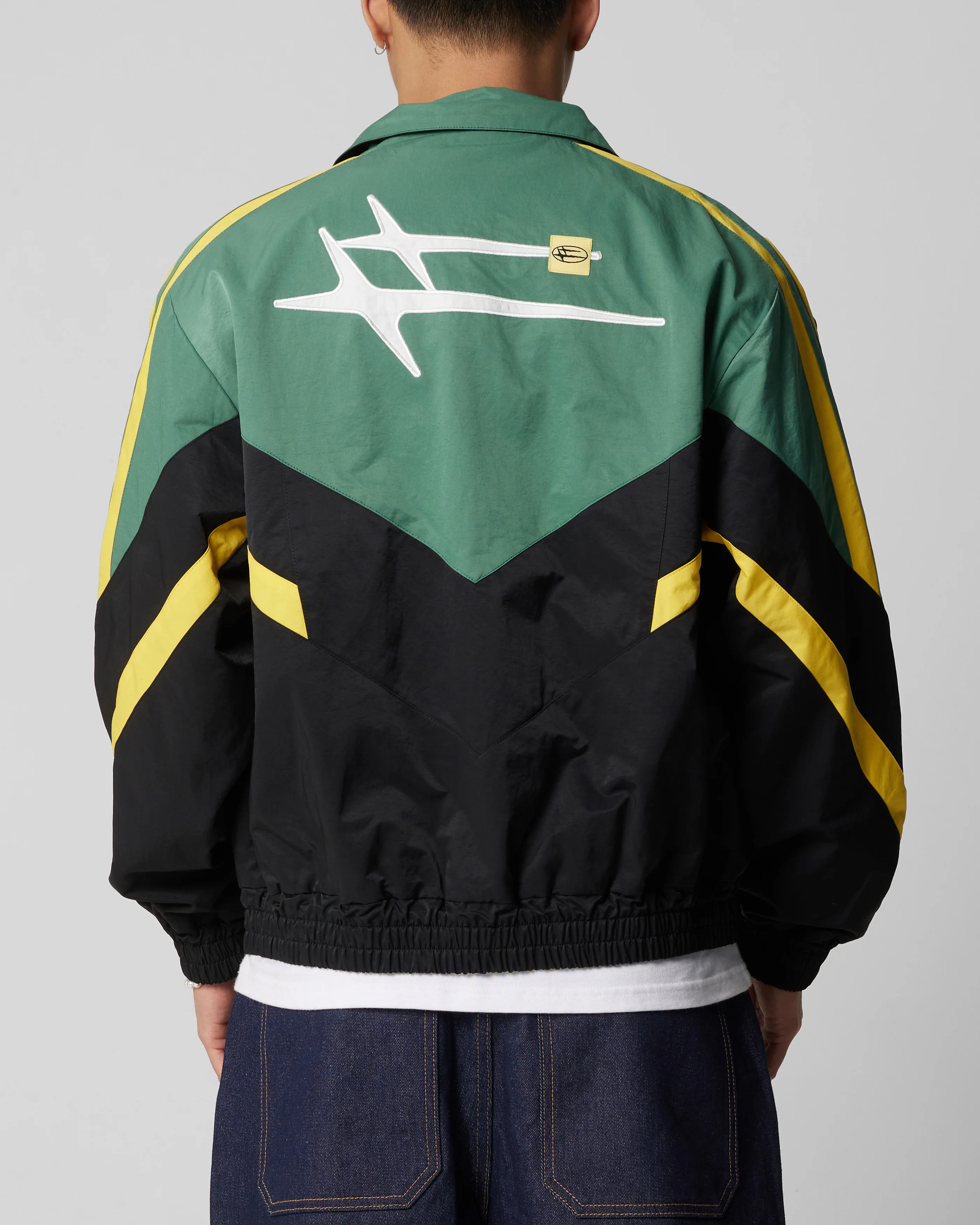 Hybrid Track Jacket Green/Yellow - Image 2