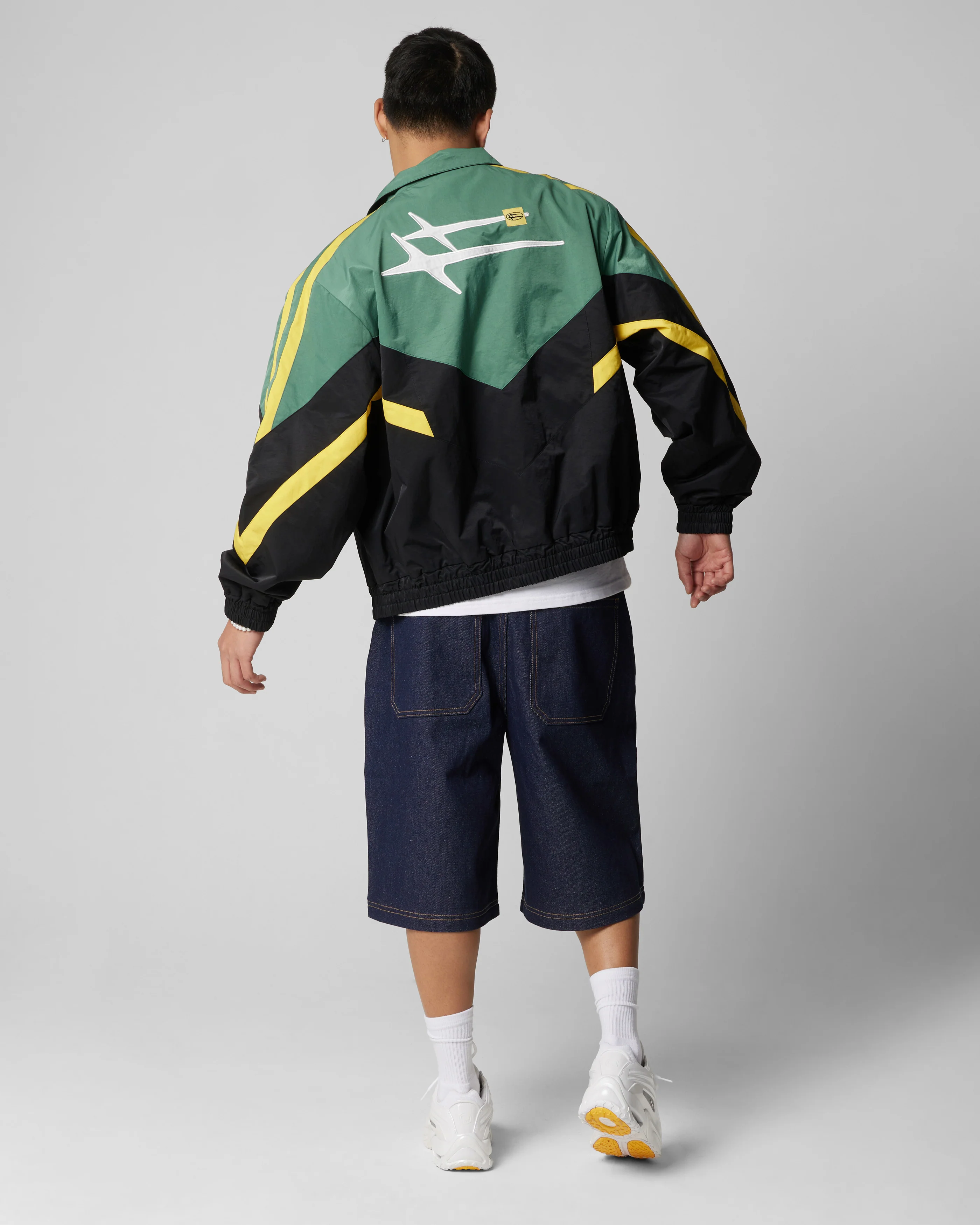 Hybrid Track Jacket Green/Yellow - Image 4