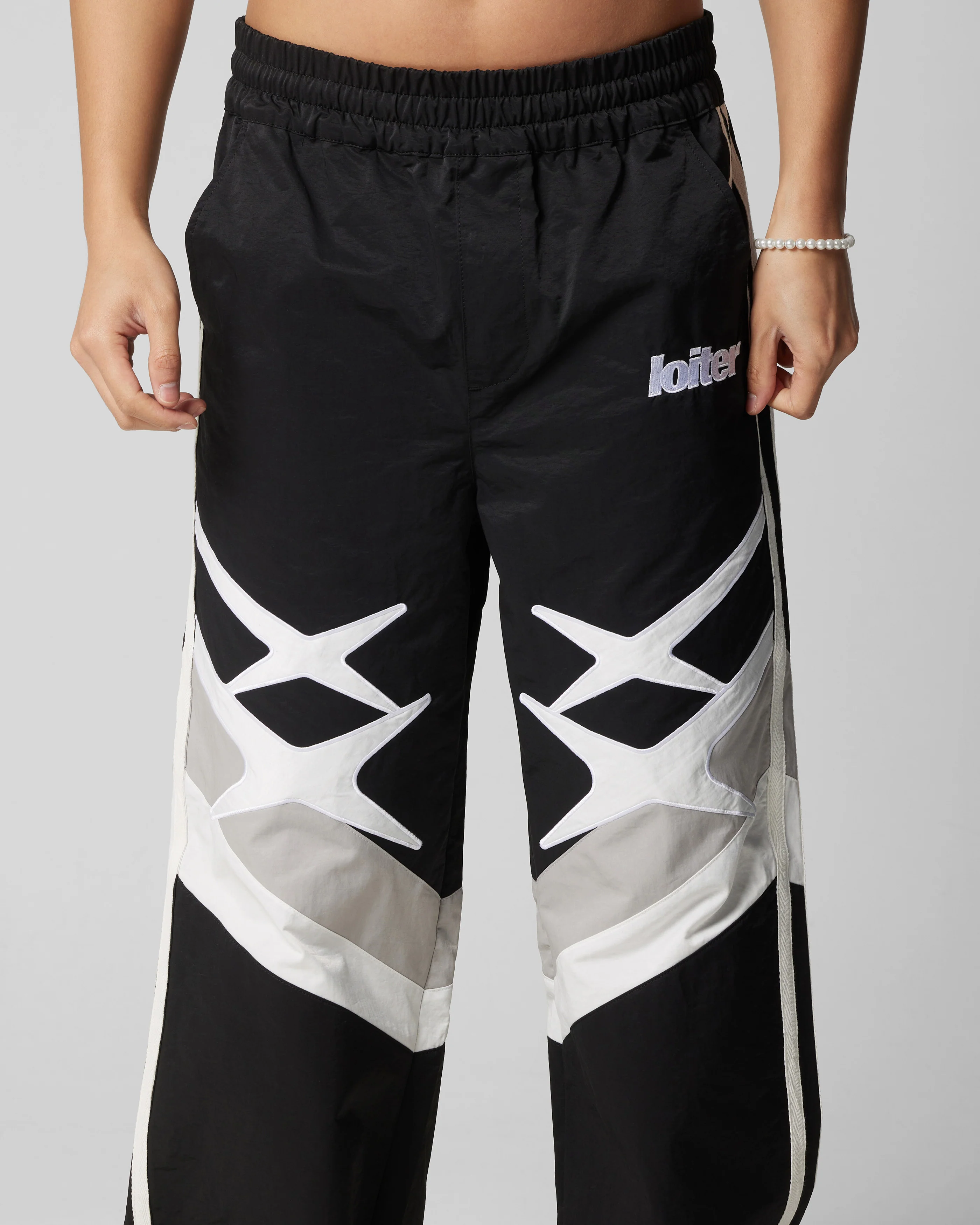 Loiter Hybrid Trackpants Black/Grey - Image 7