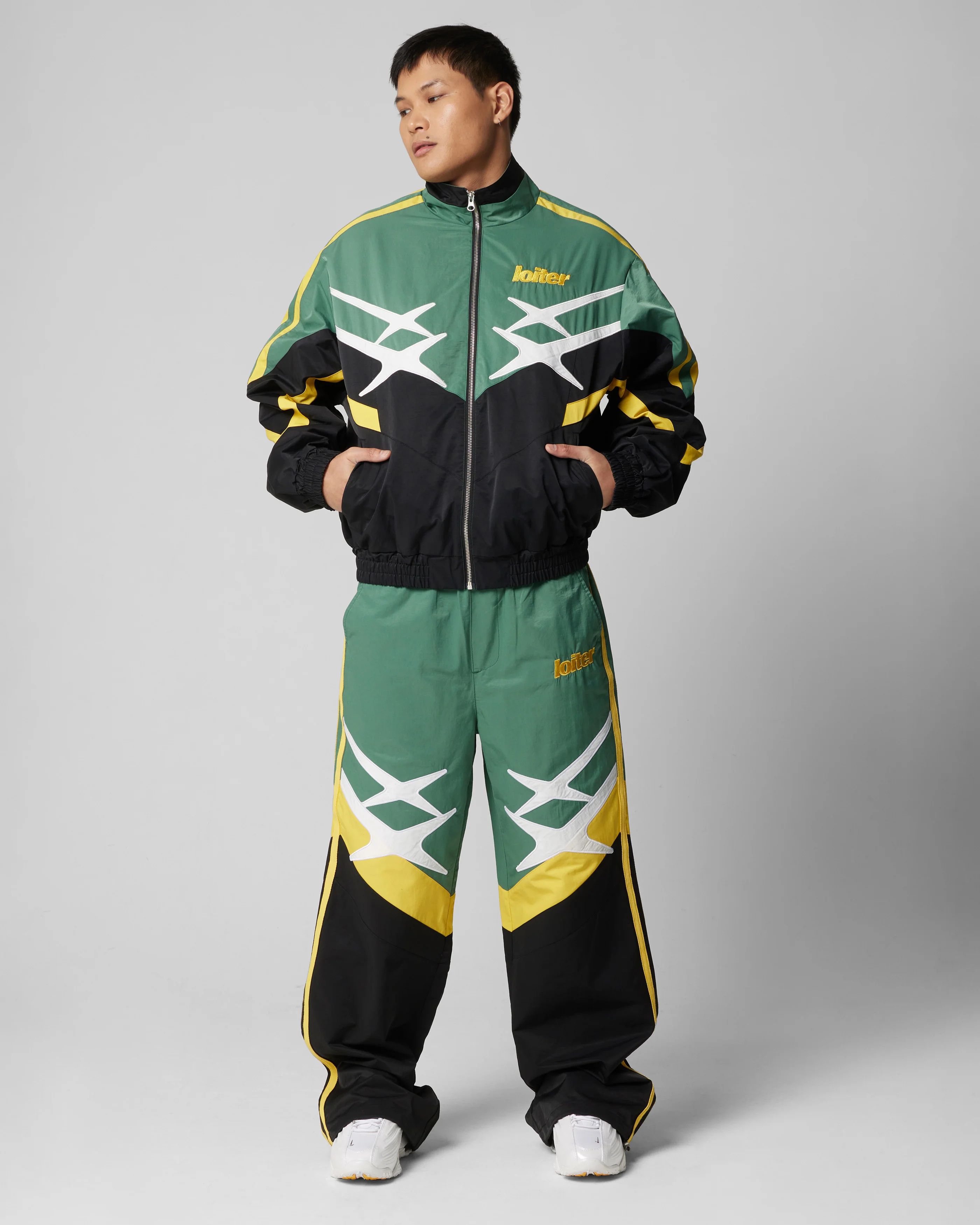 Hybrid Trackpants Green/Yellow - Image 2
