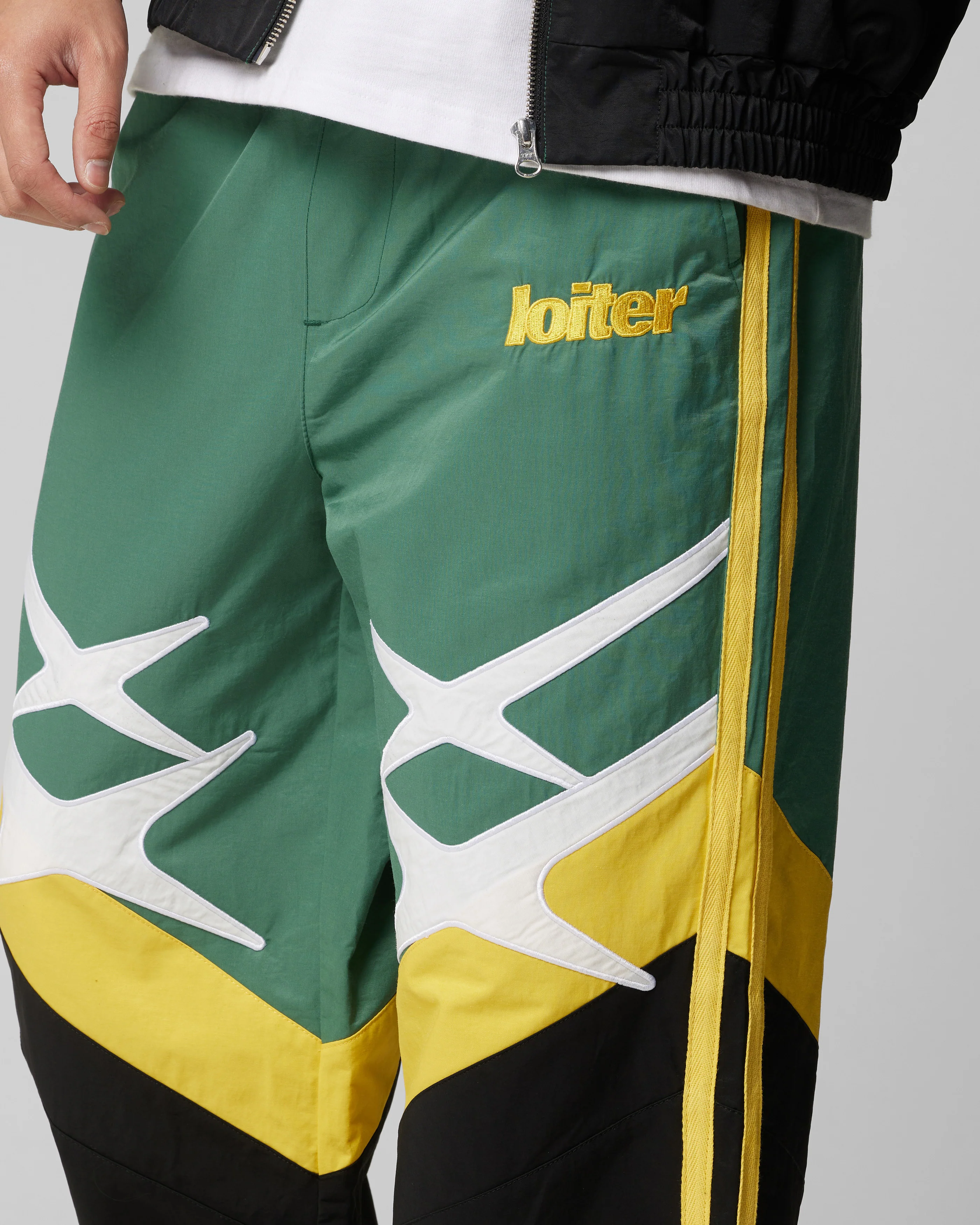 Hybrid Trackpants Green/Yellow - Image 3