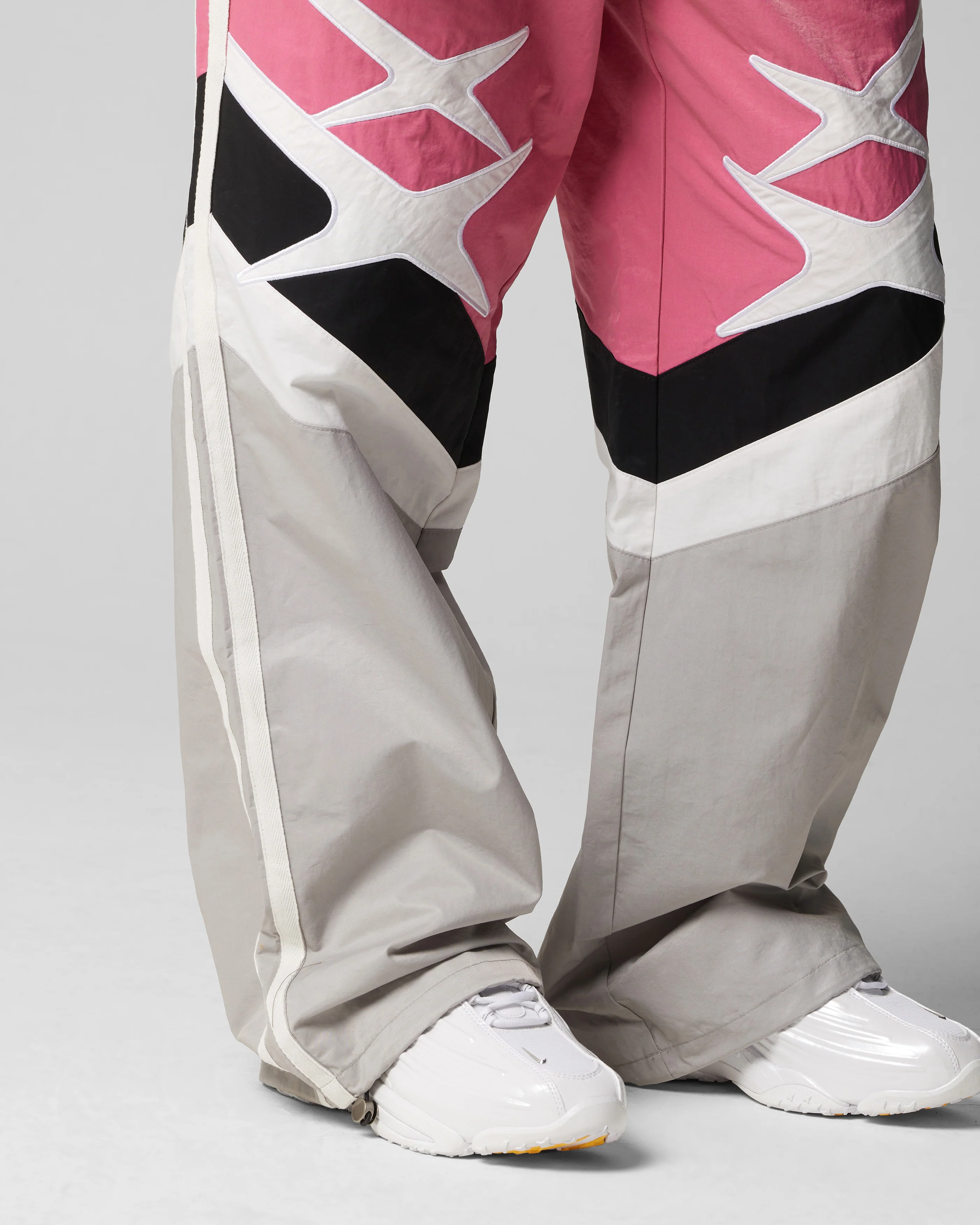 Loiter Hybrid Trackpants Pink/Grey - Image 4