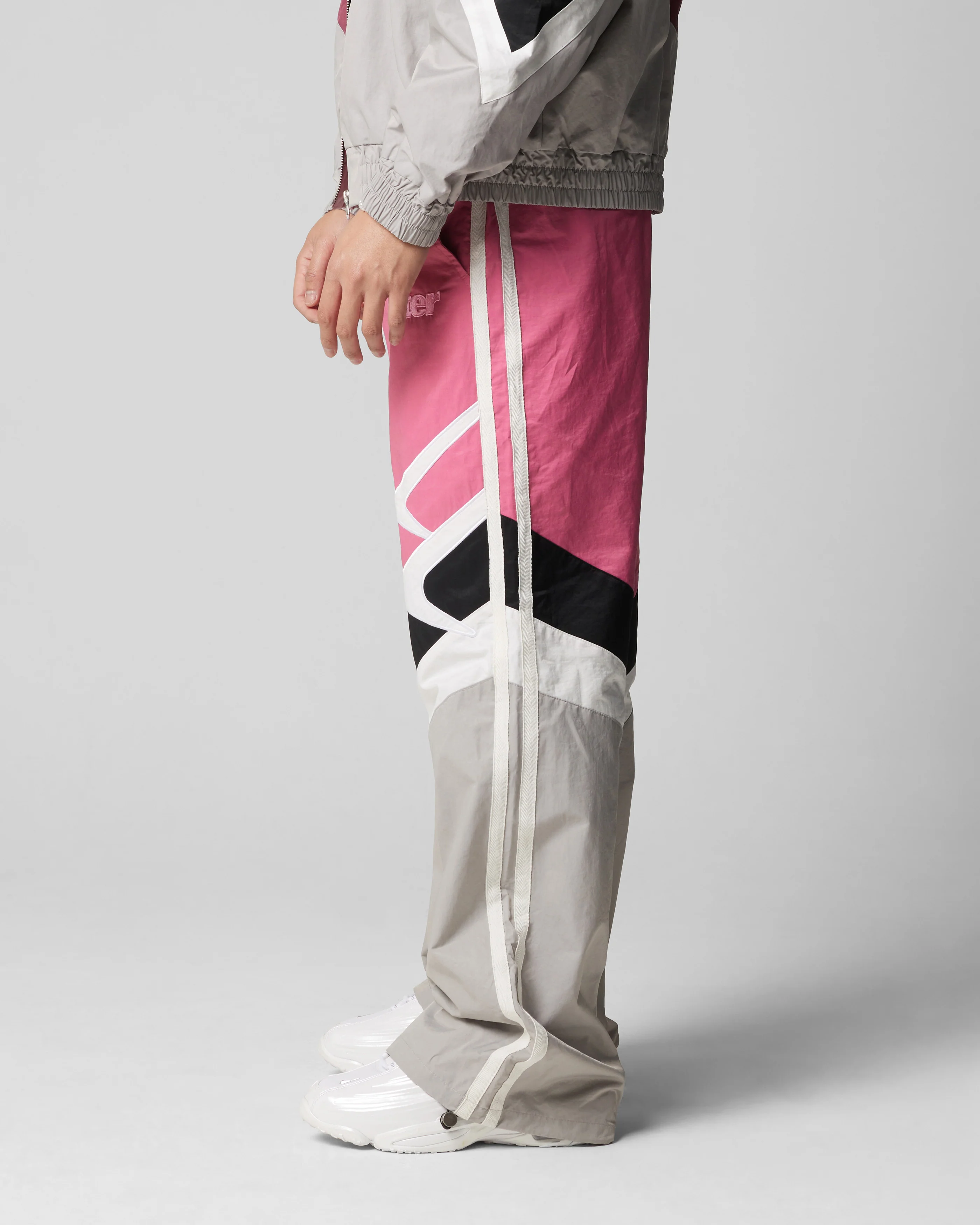 Loiter Hybrid Trackpants Pink/Grey - Image 6