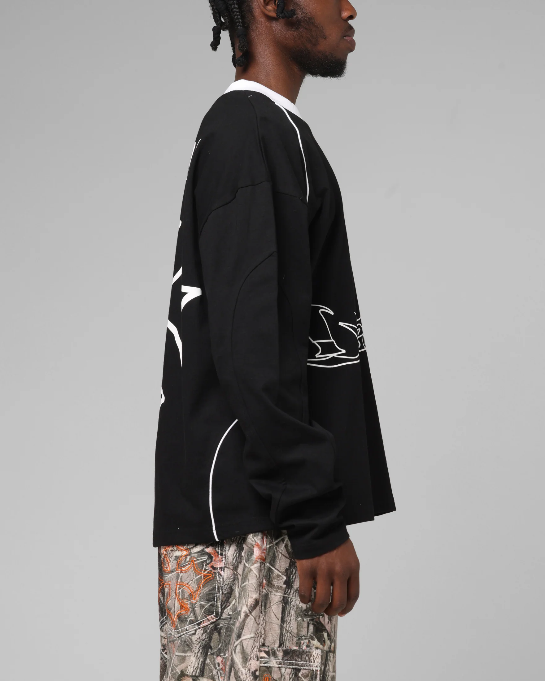 Loiter Imperial Cup Long Sleeve T-Shirt Black - Image 5