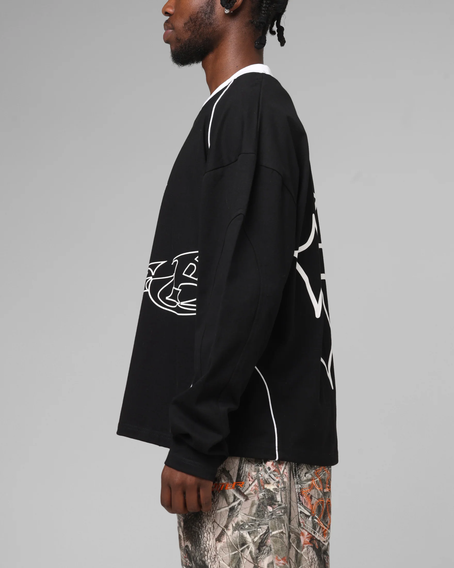 Loiter Imperial Cup Long Sleeve T-Shirt Black - Image 6