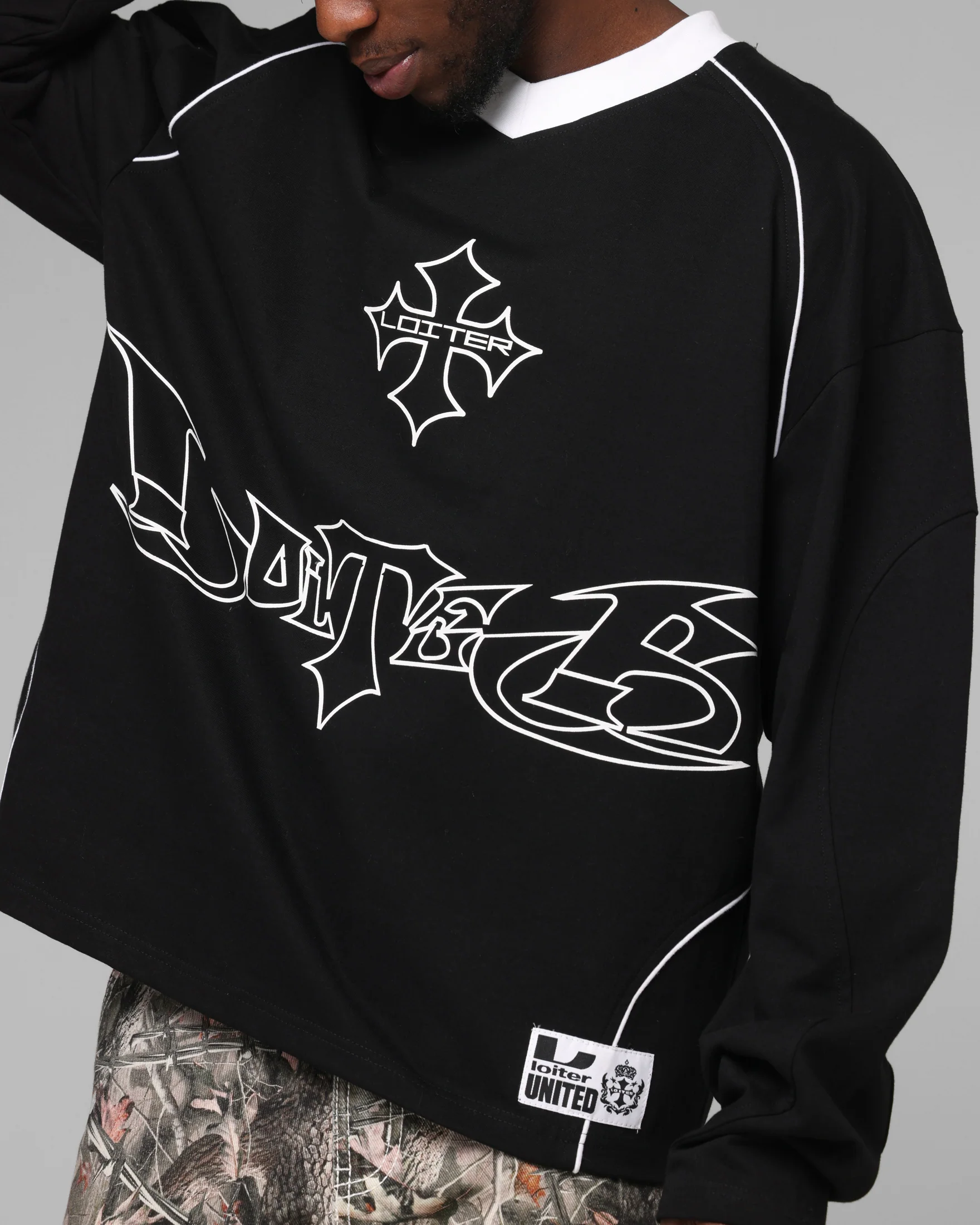 Loiter Imperial Cup Long Sleeve T-Shirt Black - Image 7