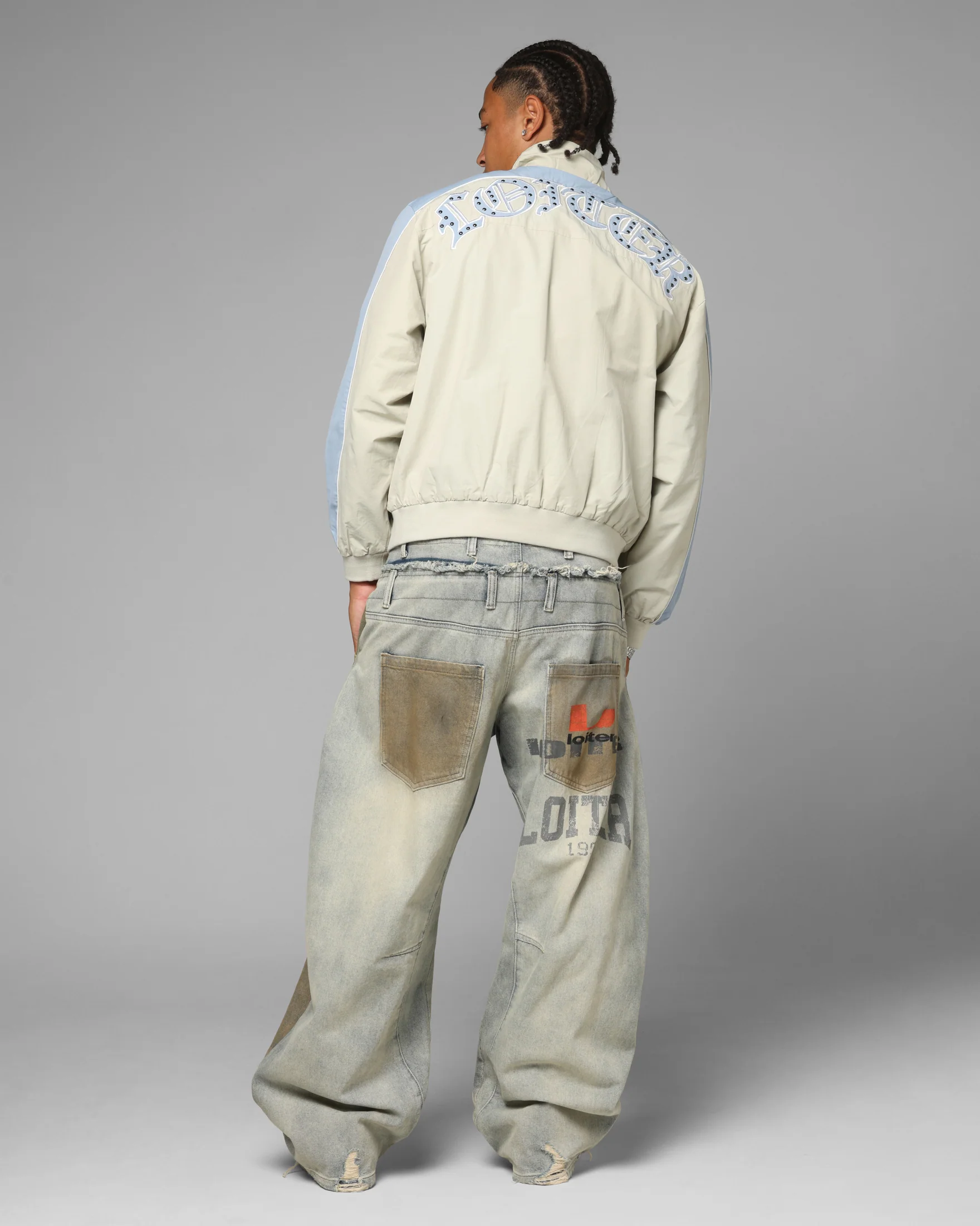 Loiter Imperial Track Jacket Grey - Image 4