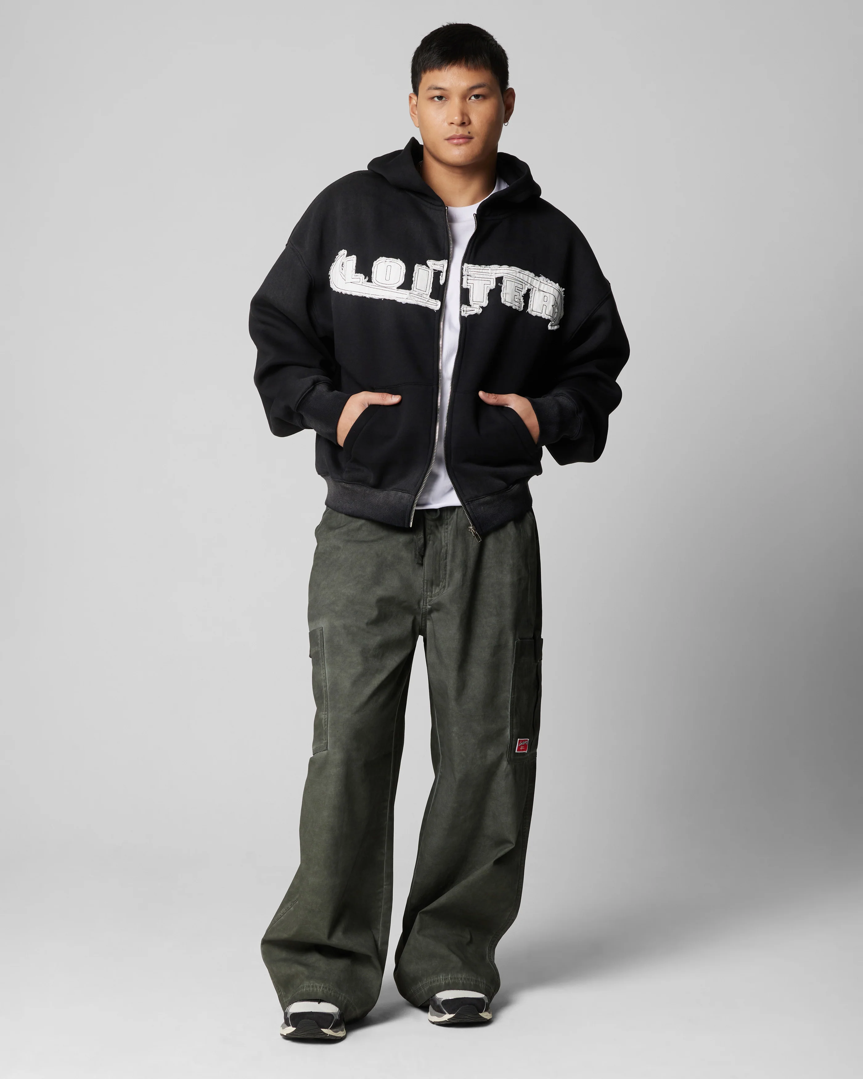 Loiter Kraven Parachute Pants Khaki - Image 2