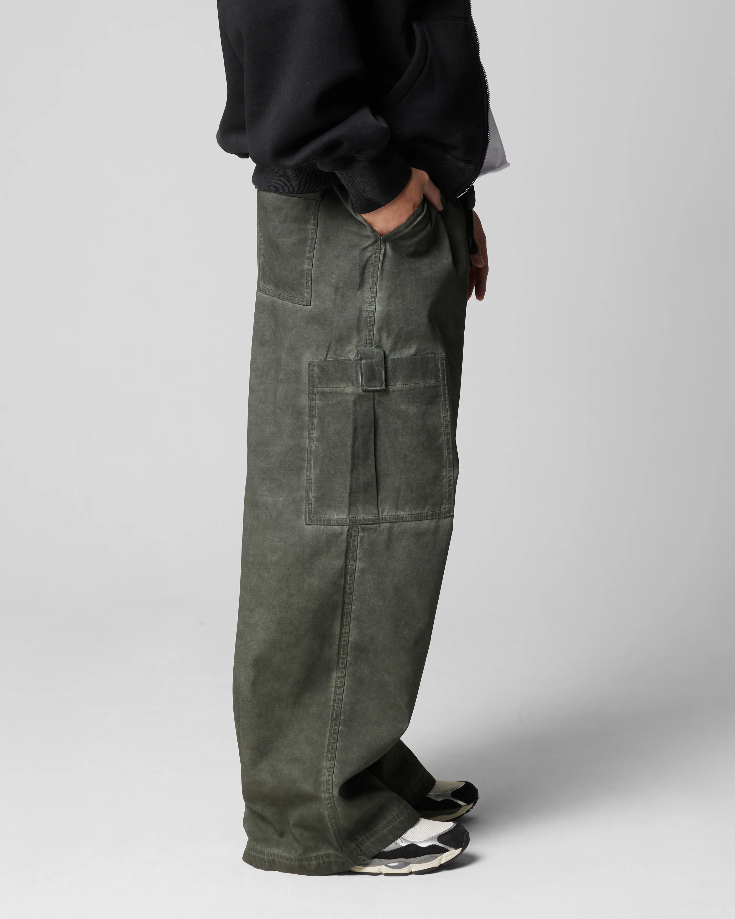 Loiter Kraven Parachute Pants Khaki - Image 5