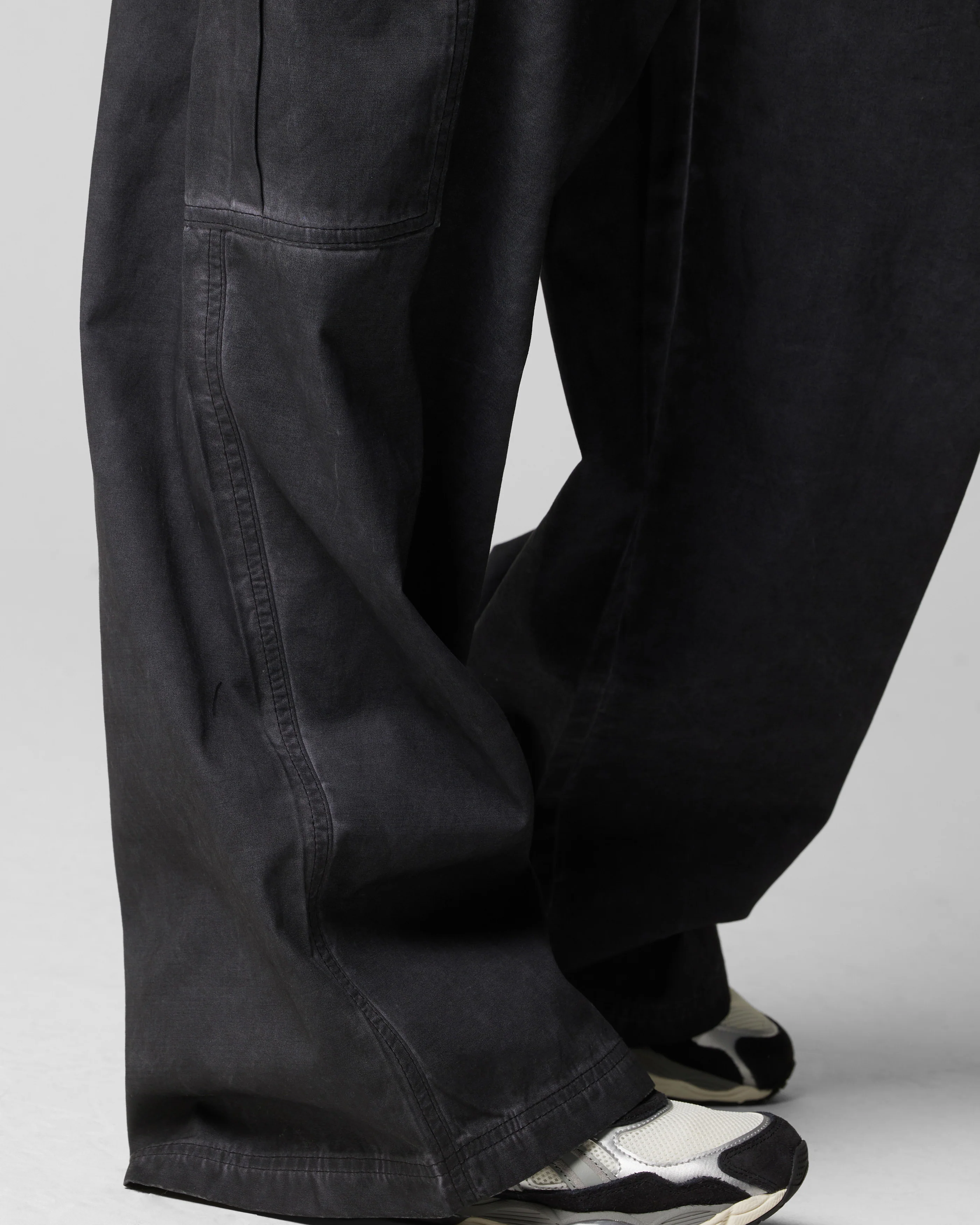 Loiter Kraven Parachute Pants Washed Black - Image 3